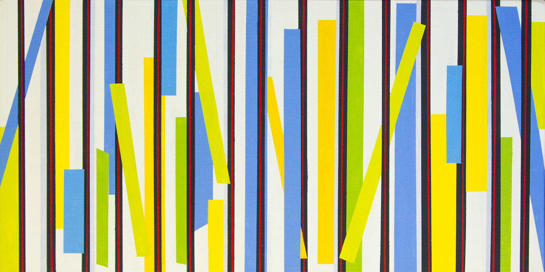 ‘’April 4’’ Pennie Elfick, acrylic, 2020 Acrylic paint on Tulip ply panel 100 x 50cm www.pennieelfick.co.uk #pennieelfick @lopie40