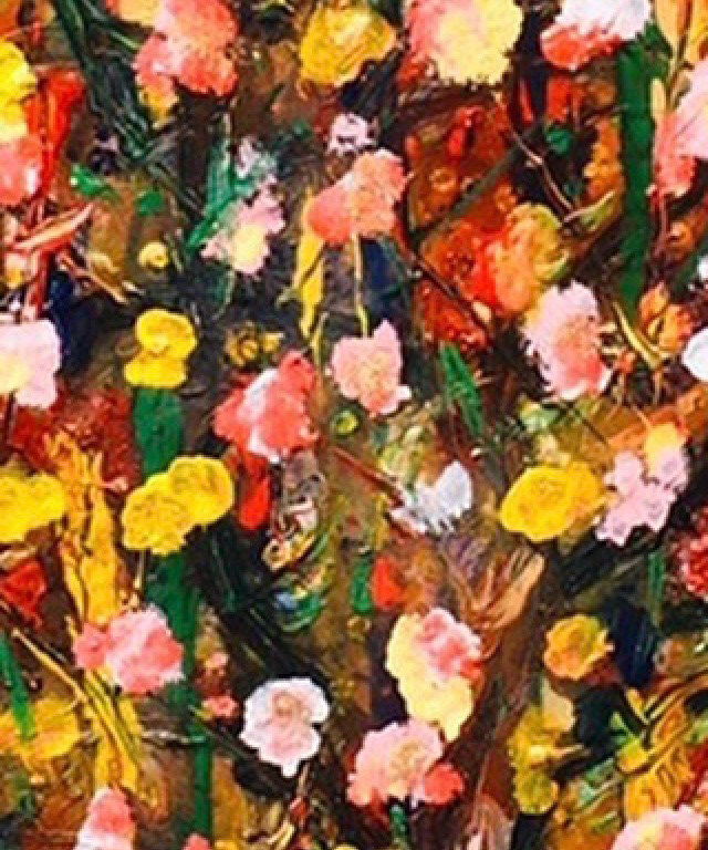 “Country Garden” acrylic, 100 cm x 30cm Lorraine thorpe @lozart_artist Fb Lozart paintings and glassart This original painting is inspired by all the beautiful colours of flowers I see on my walks with my dog which has been a spiritual journey during lockdown. It is painted on canvas 100cm x30cm
