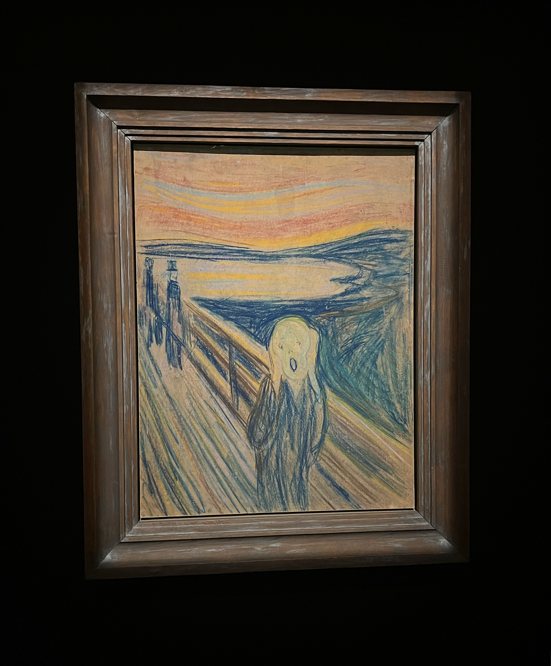 Crayon on cardboard, 1893