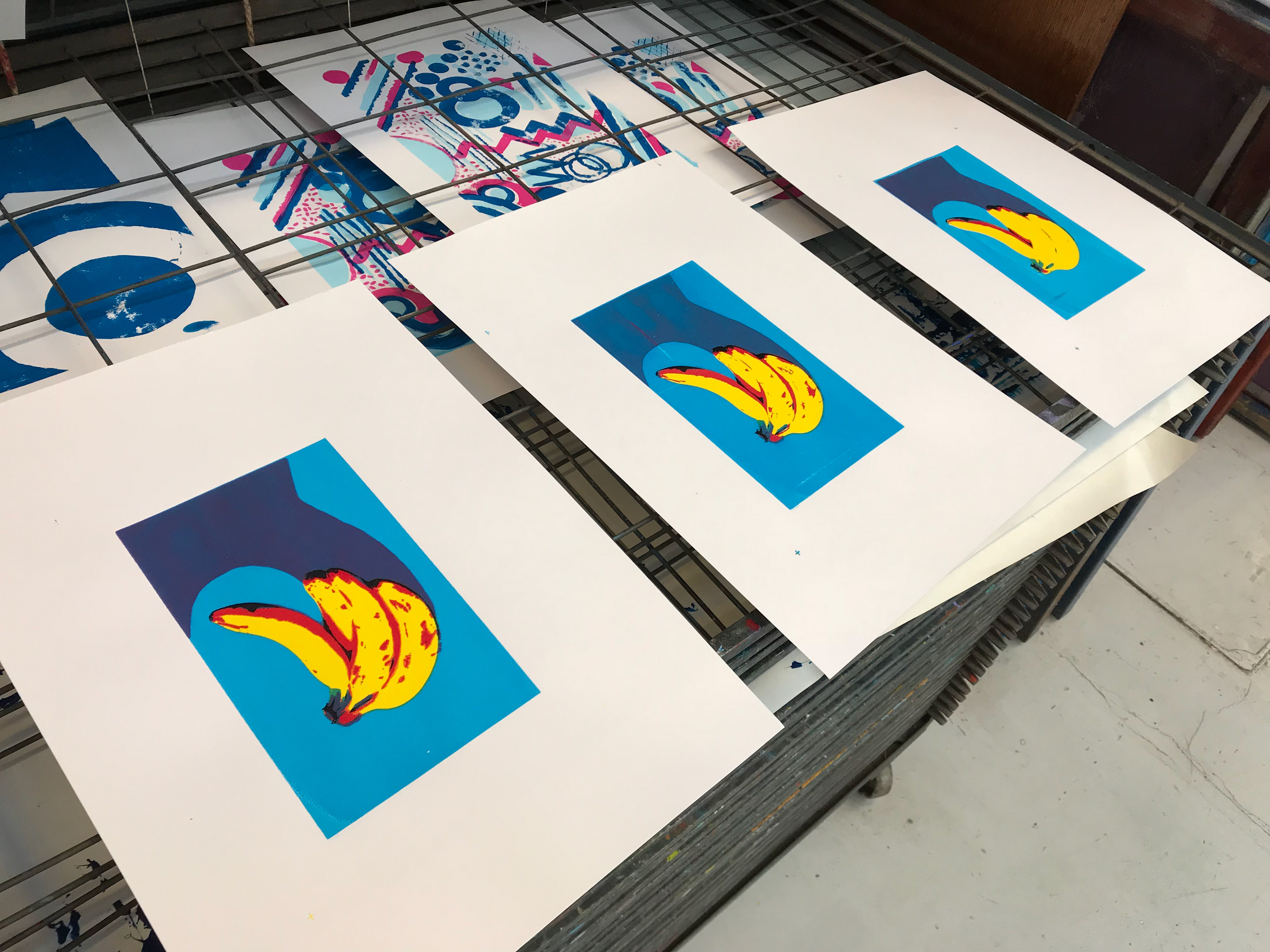 Bananas (screen prints), 2017