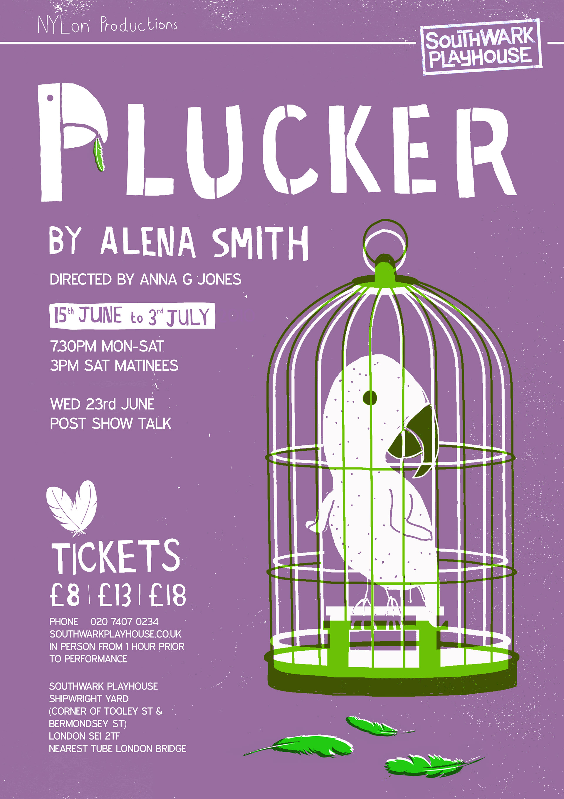 Play about a parrot who plucks out its own feathers