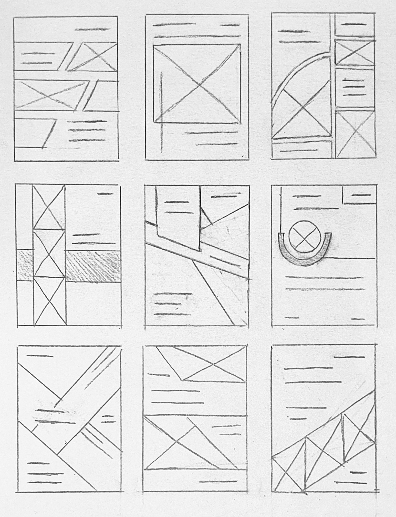 Initial Thumbnail Sketches