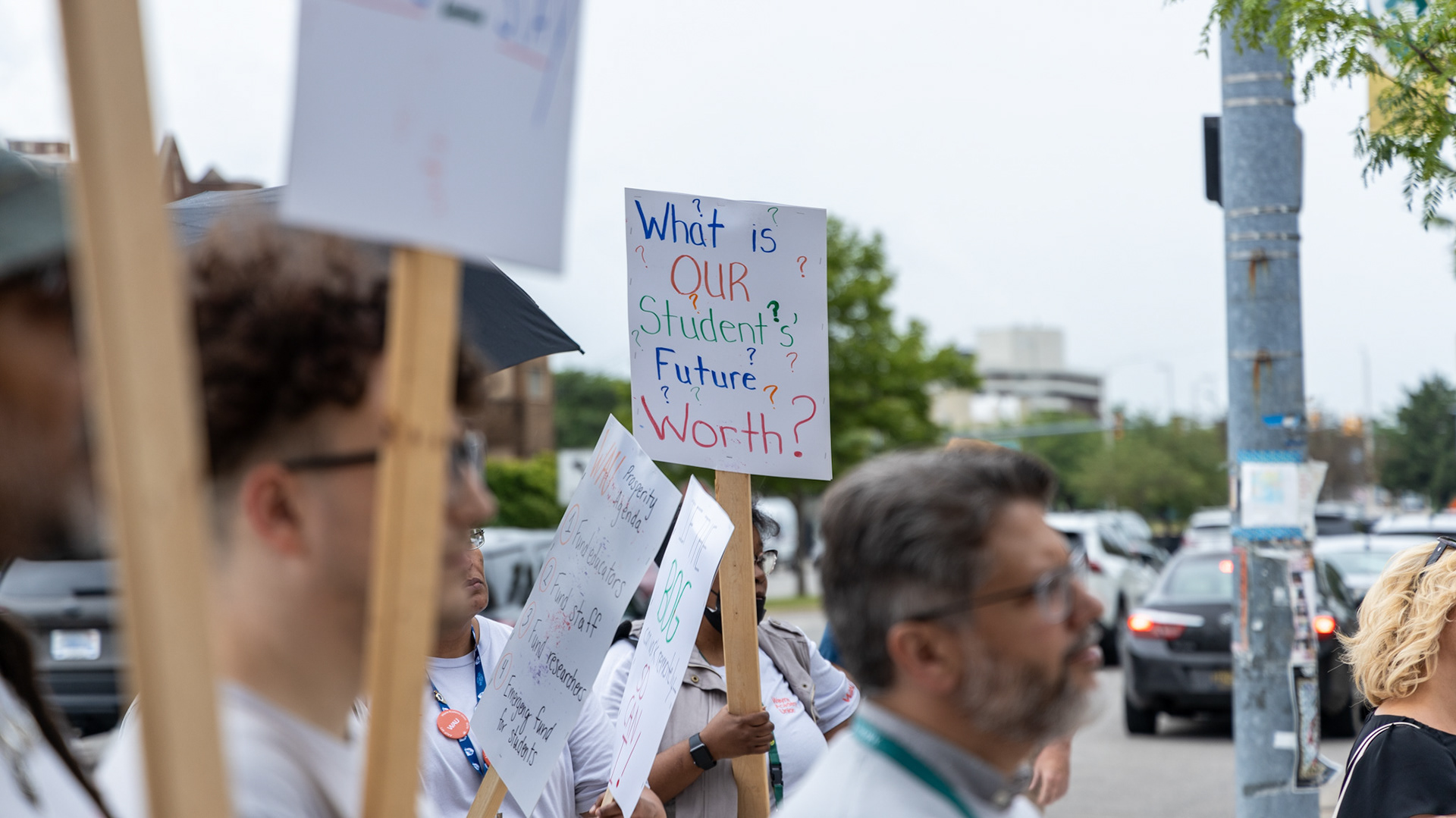 Protest at Wayne State University 5/27/24