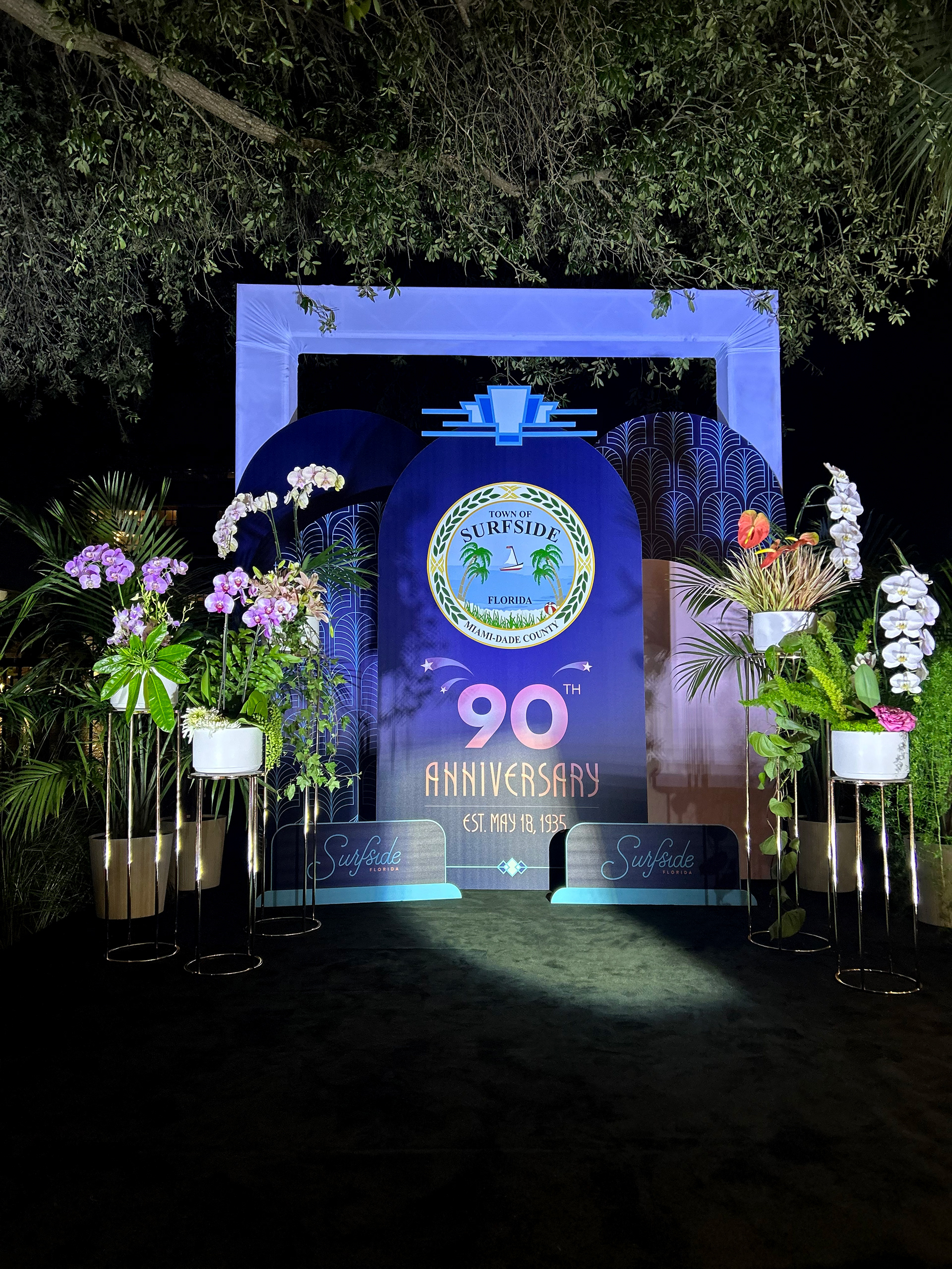 Step and Repeat at concert event