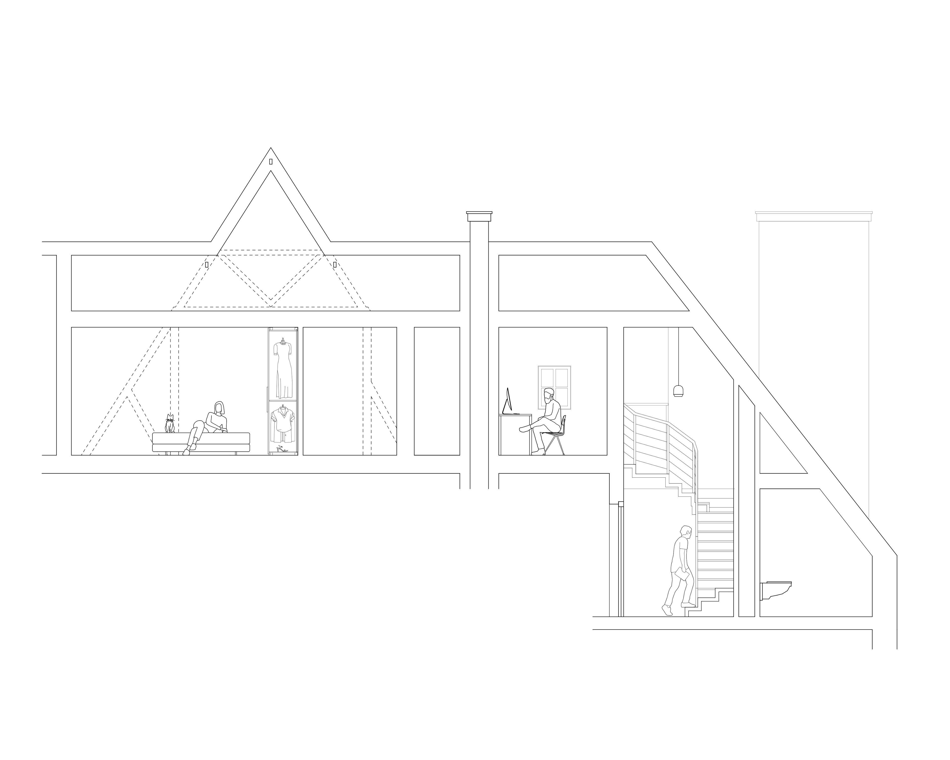 coupe BB - intra muros - architecture