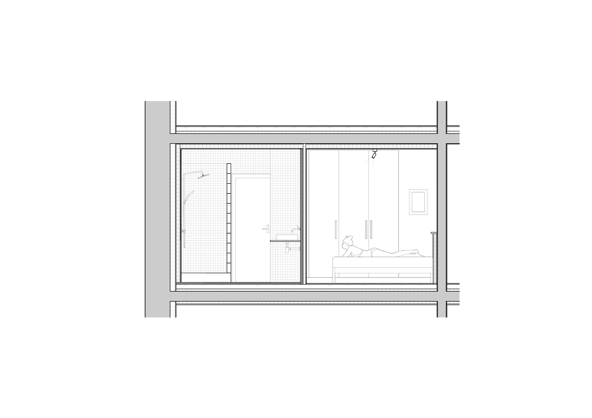 Coupe transversale - Alet - Architecture