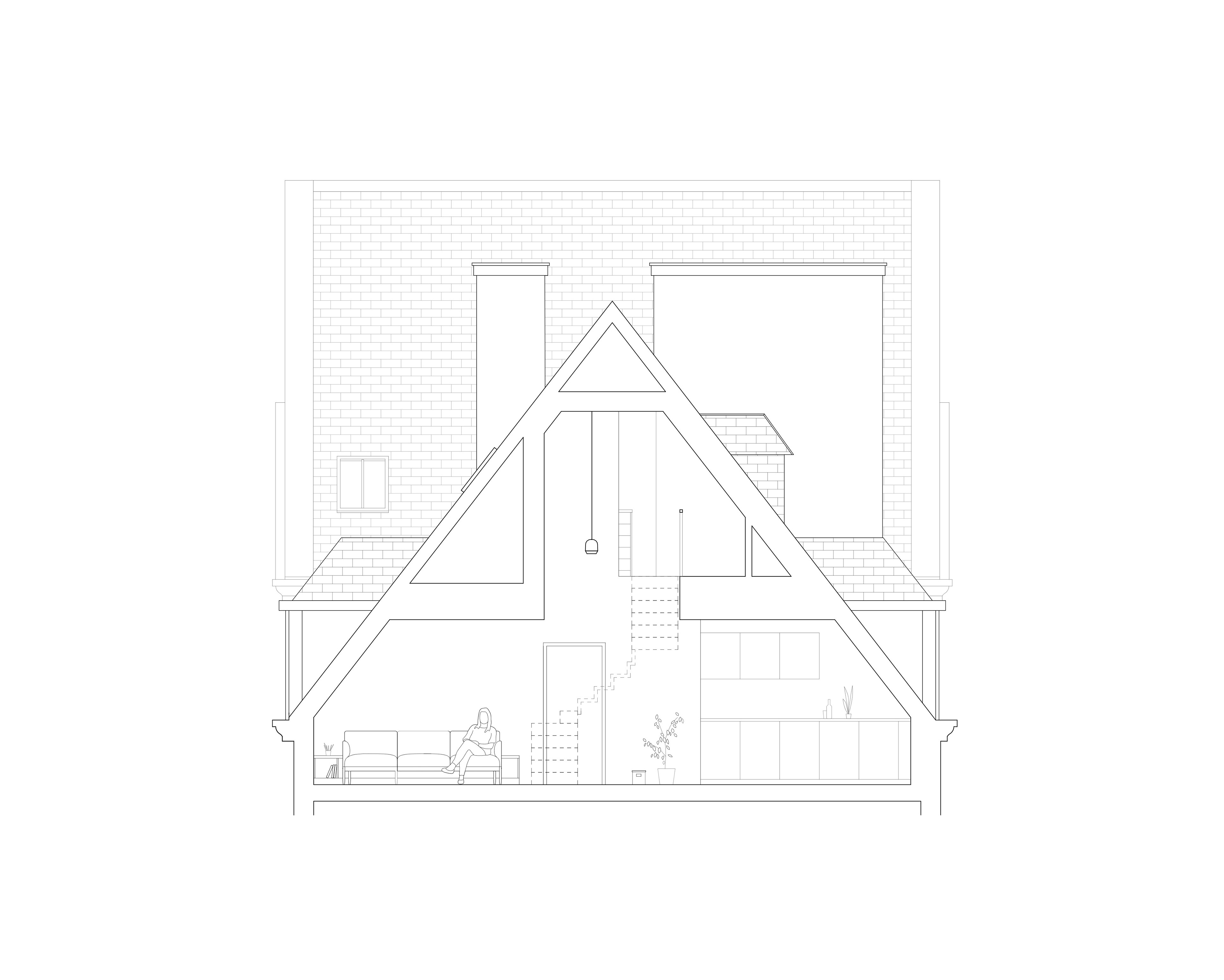 coupe AA - intra muros - architecture