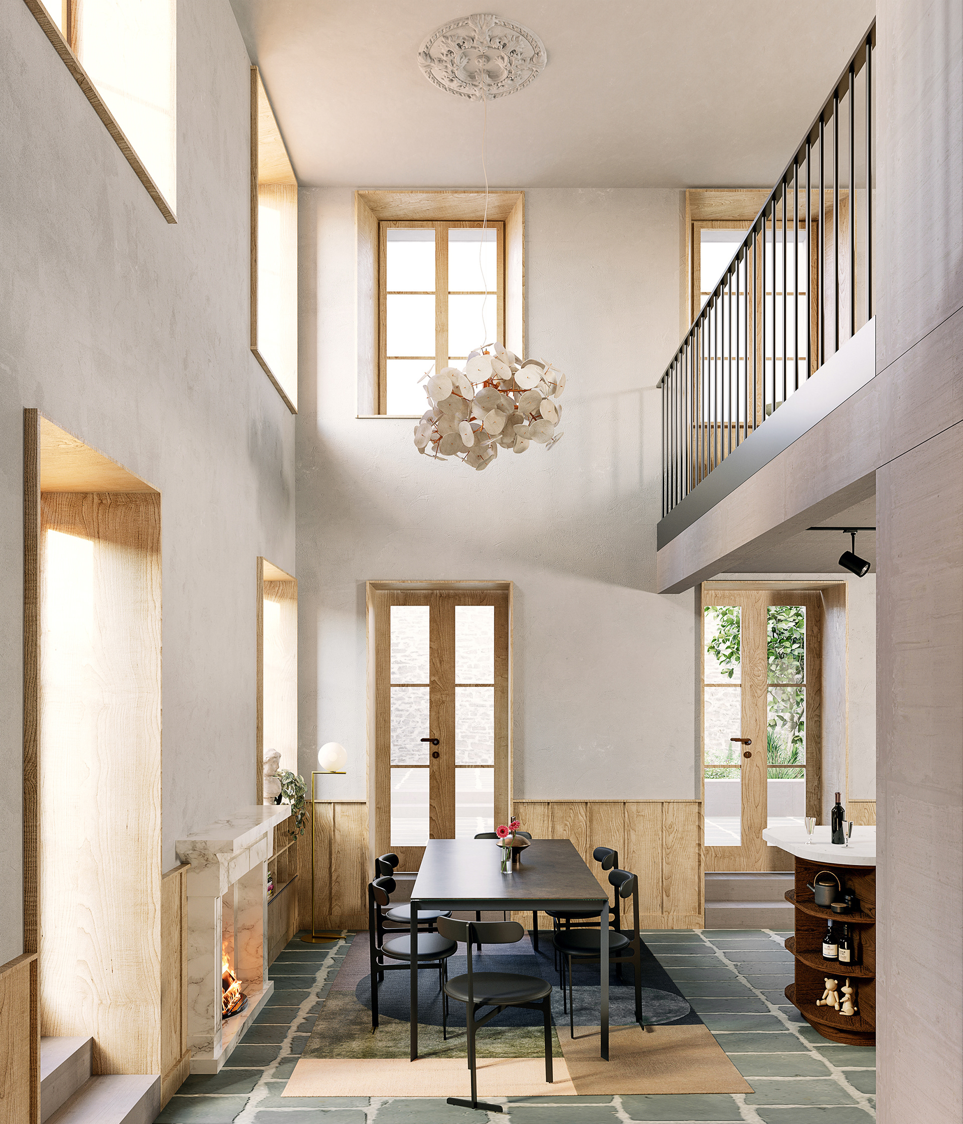 Espace de vie - Double hauteur