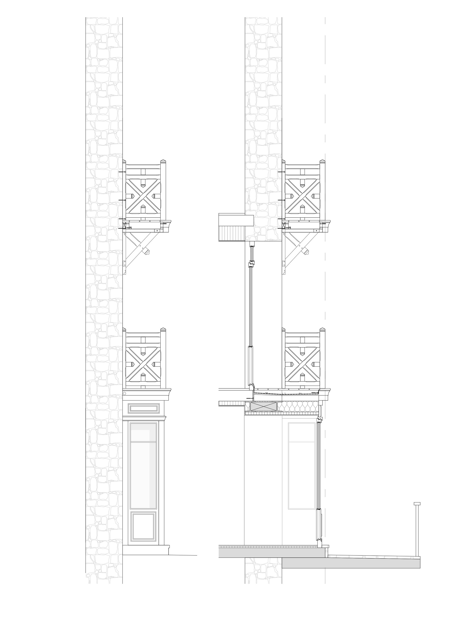 Coupe bow window - projeté - La Moussette
