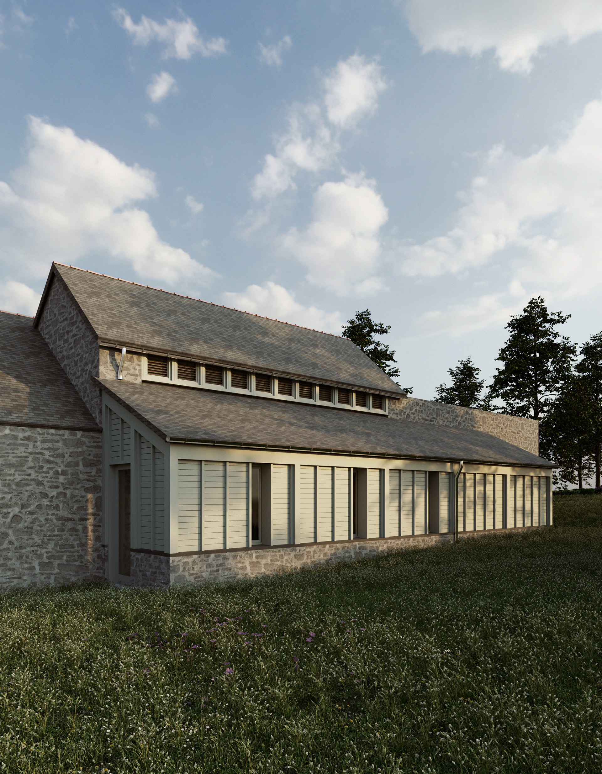Façade Nord Ouest - La Petite Rivière