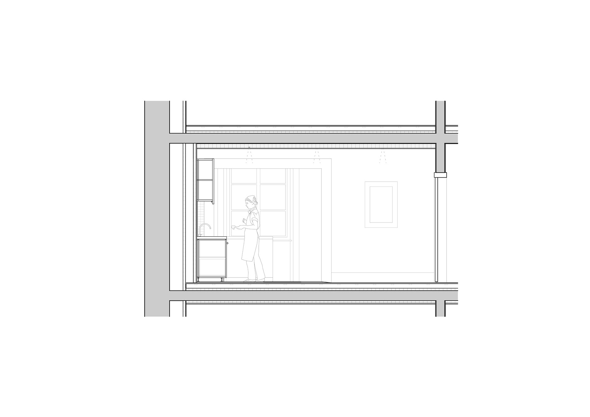 Coupe transversale - Alet - Architecture