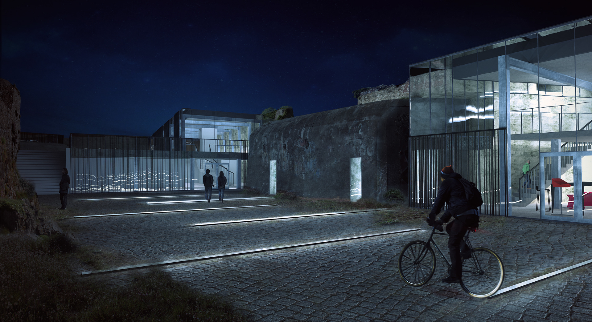 Cour basse de nuit