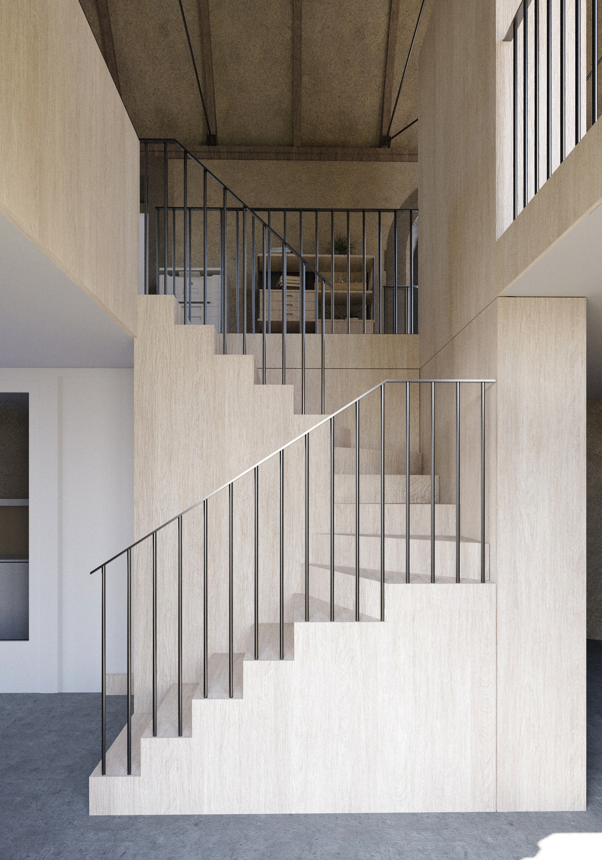 double hauteur & escalier