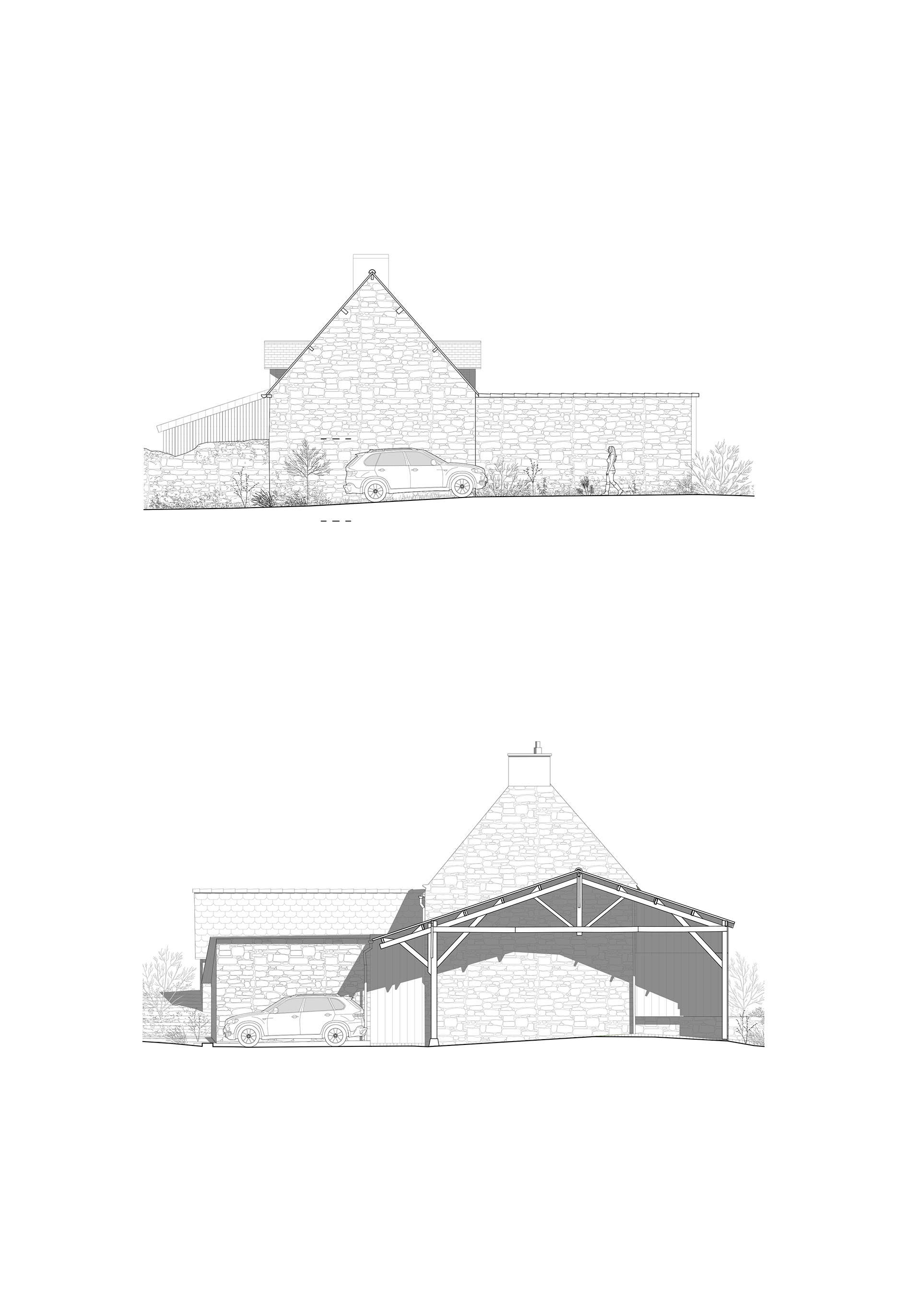 Façade Est & Ouest - Ville Neuve