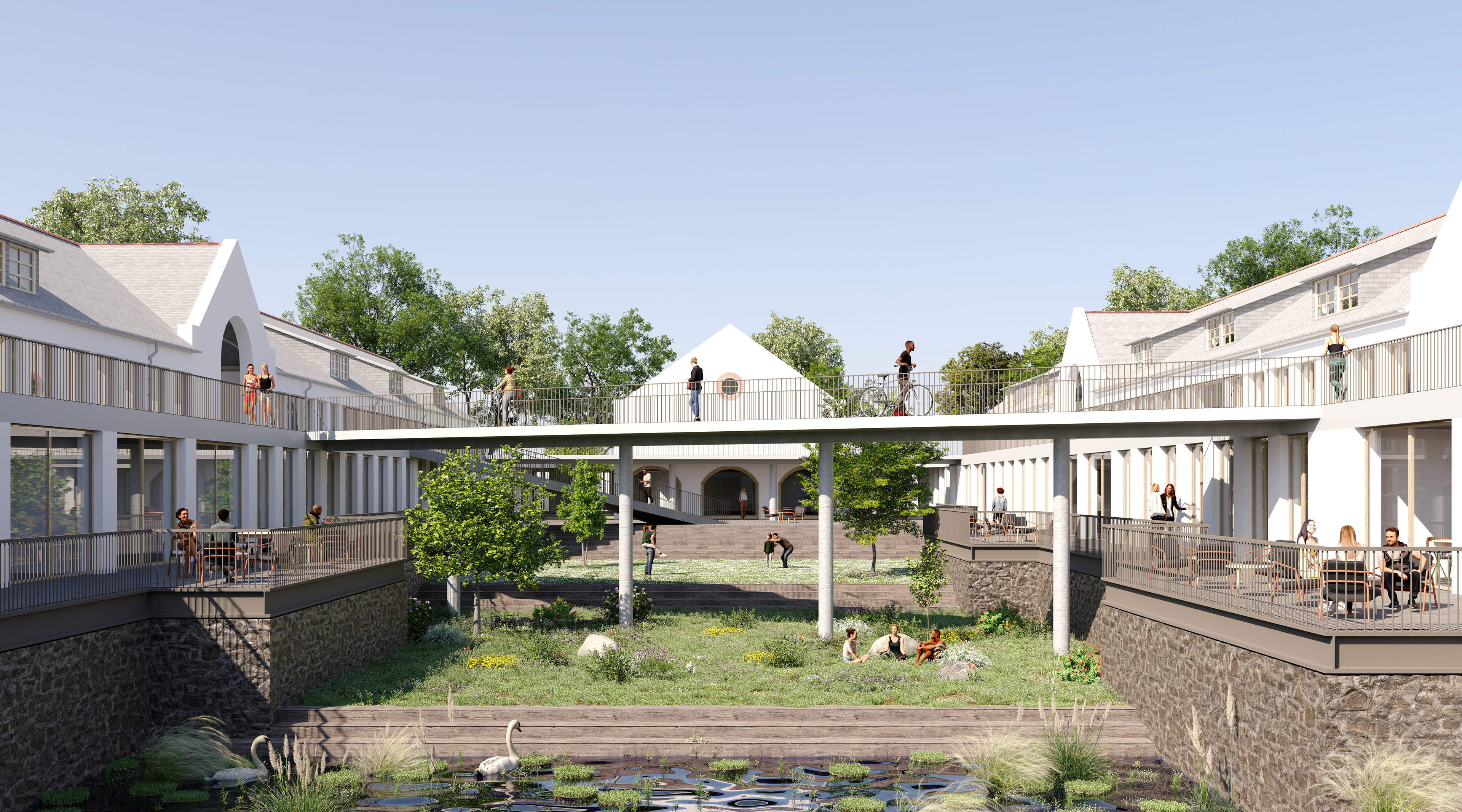 Halles pénitentiaires - Insertion - Groundscape
