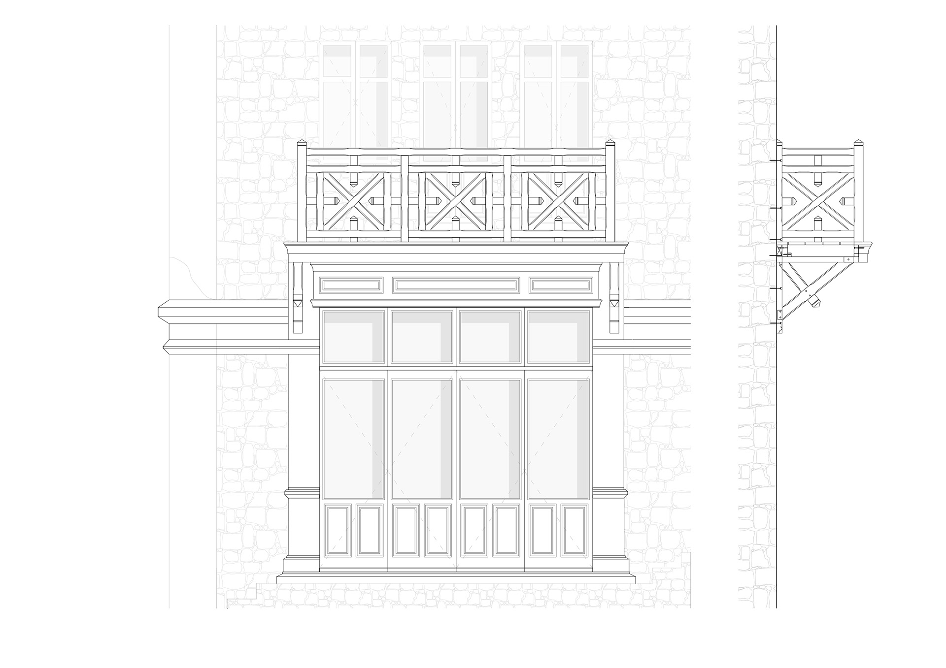 Détail terrasse - projeté - La Moussette