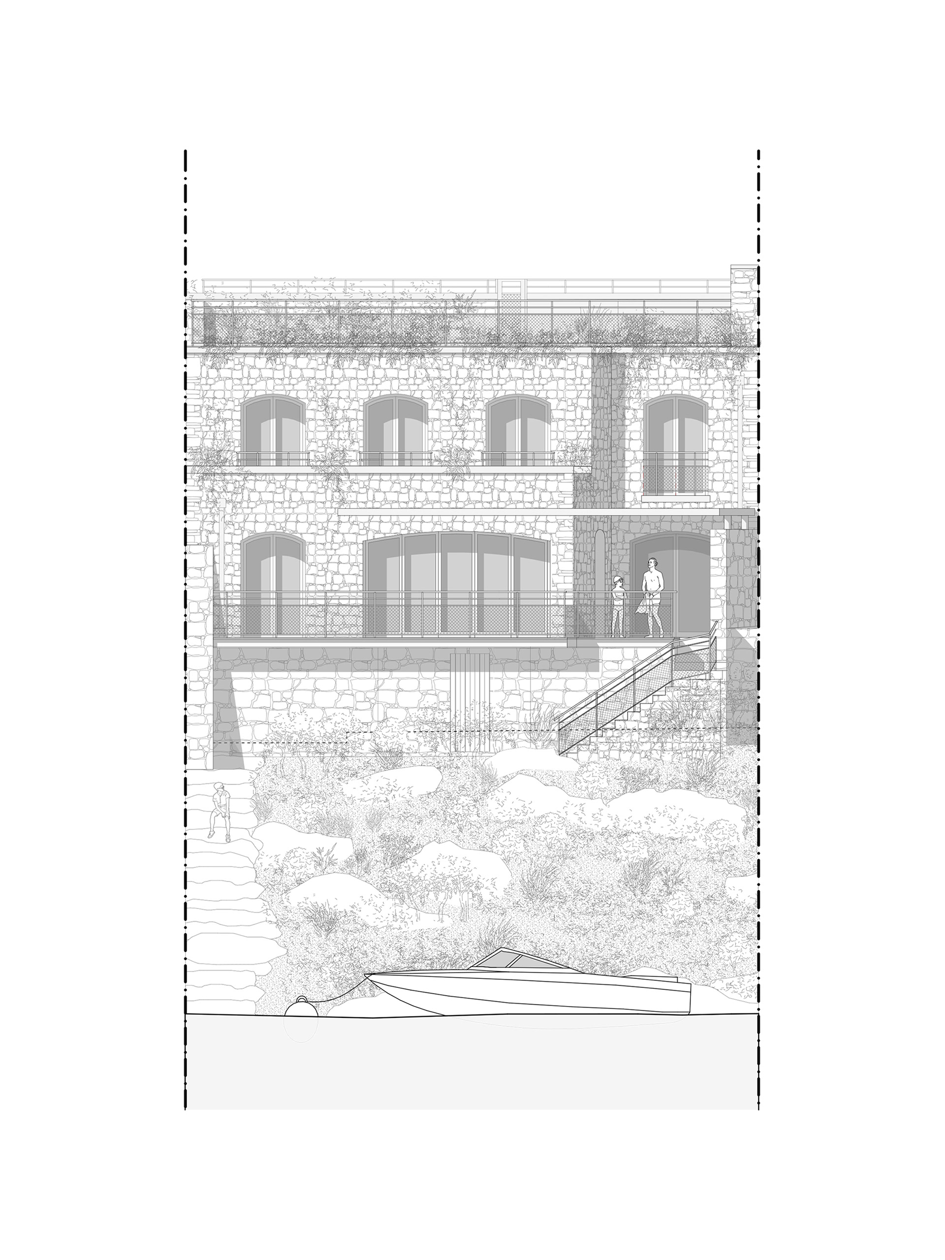 Façade Sud - Projet - La Corderie