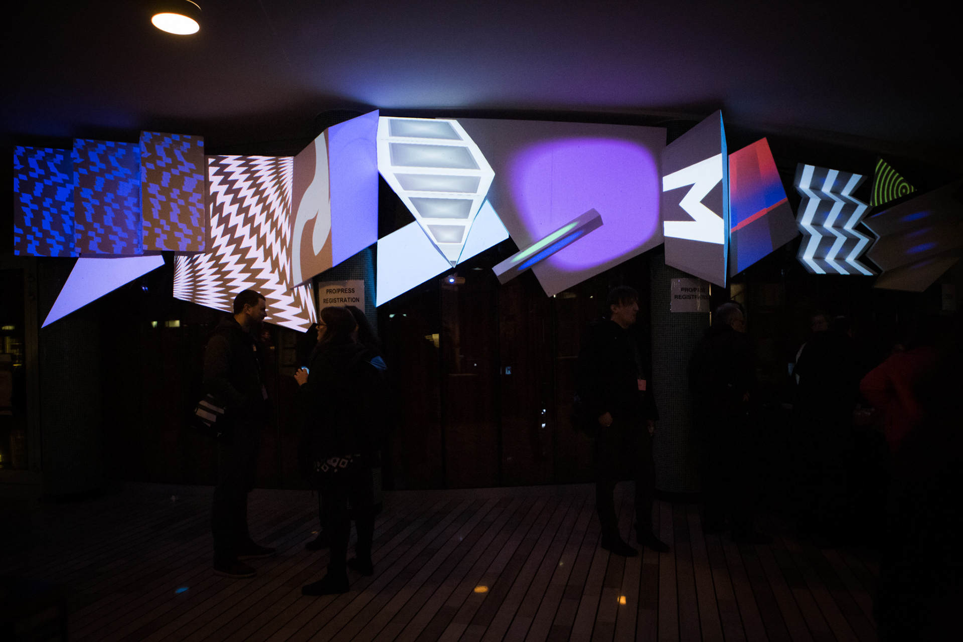 Ment Festival 2019 - Opening day interactive projection mapping scenography