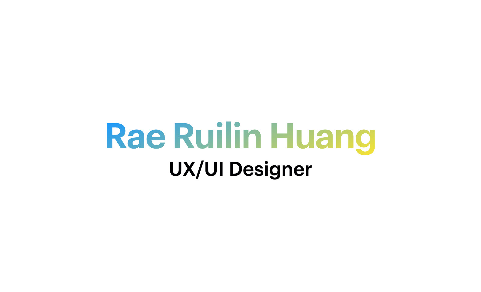 Rae Ruilin Huang - Ropay