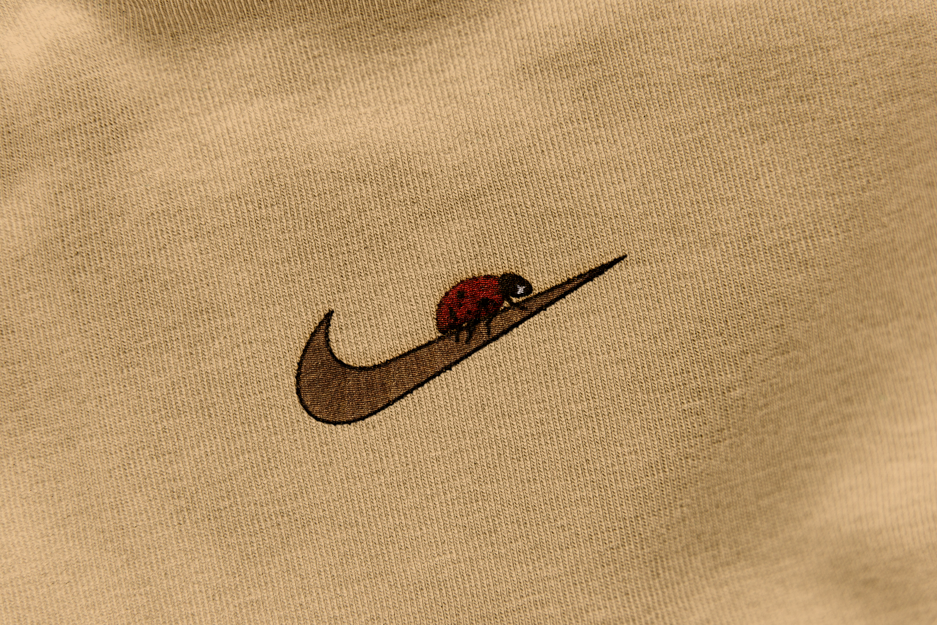 Embroidered Ladybug Swoosh