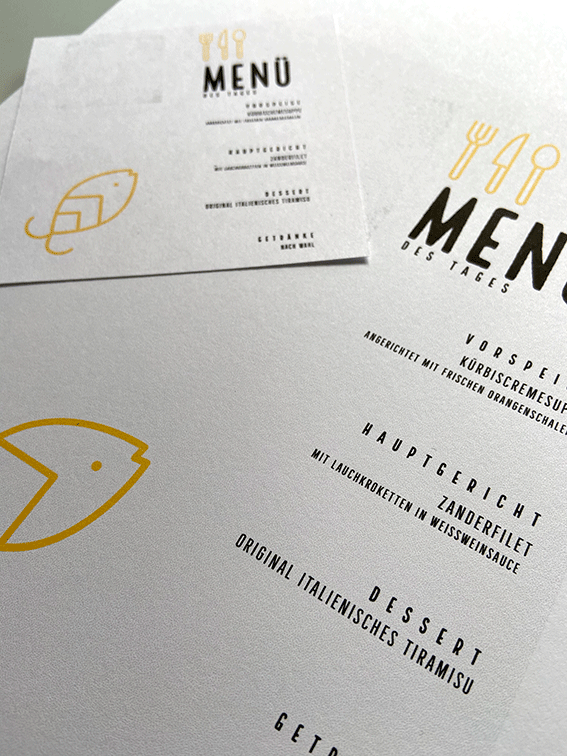 Menükarte "Fisch"