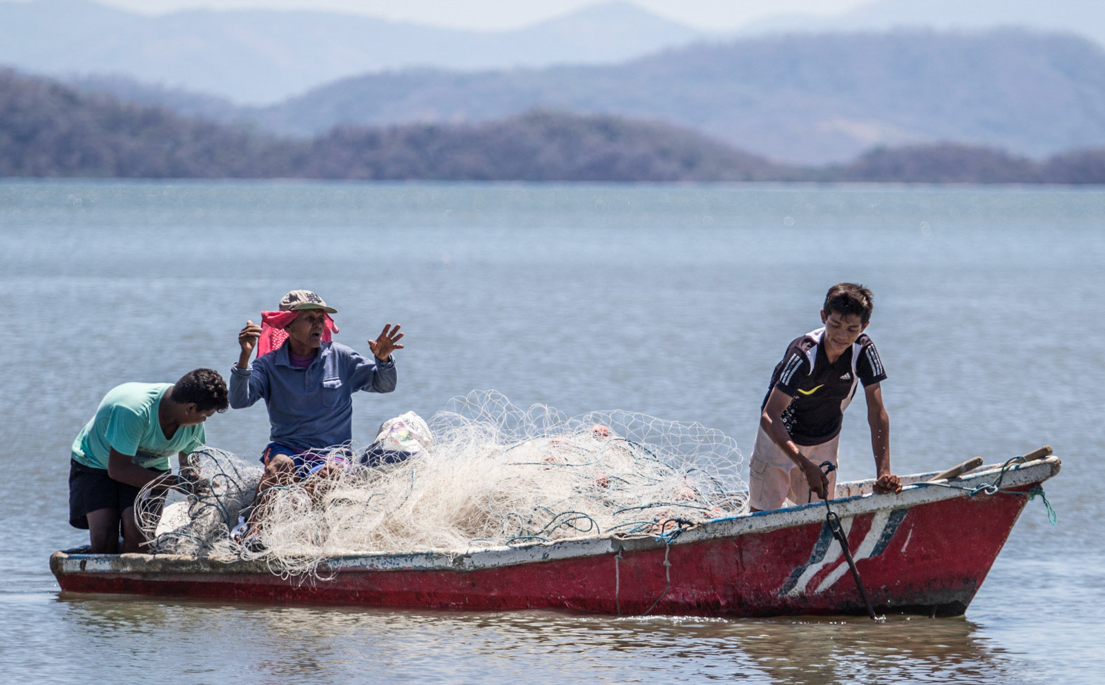 Fishermen in Colorado heading out to sea.