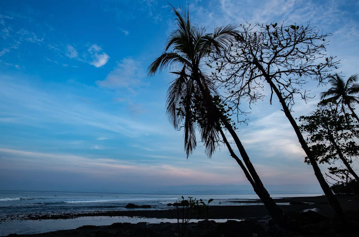 The sunrise in Pavones beach, in southwest Costa Rica.