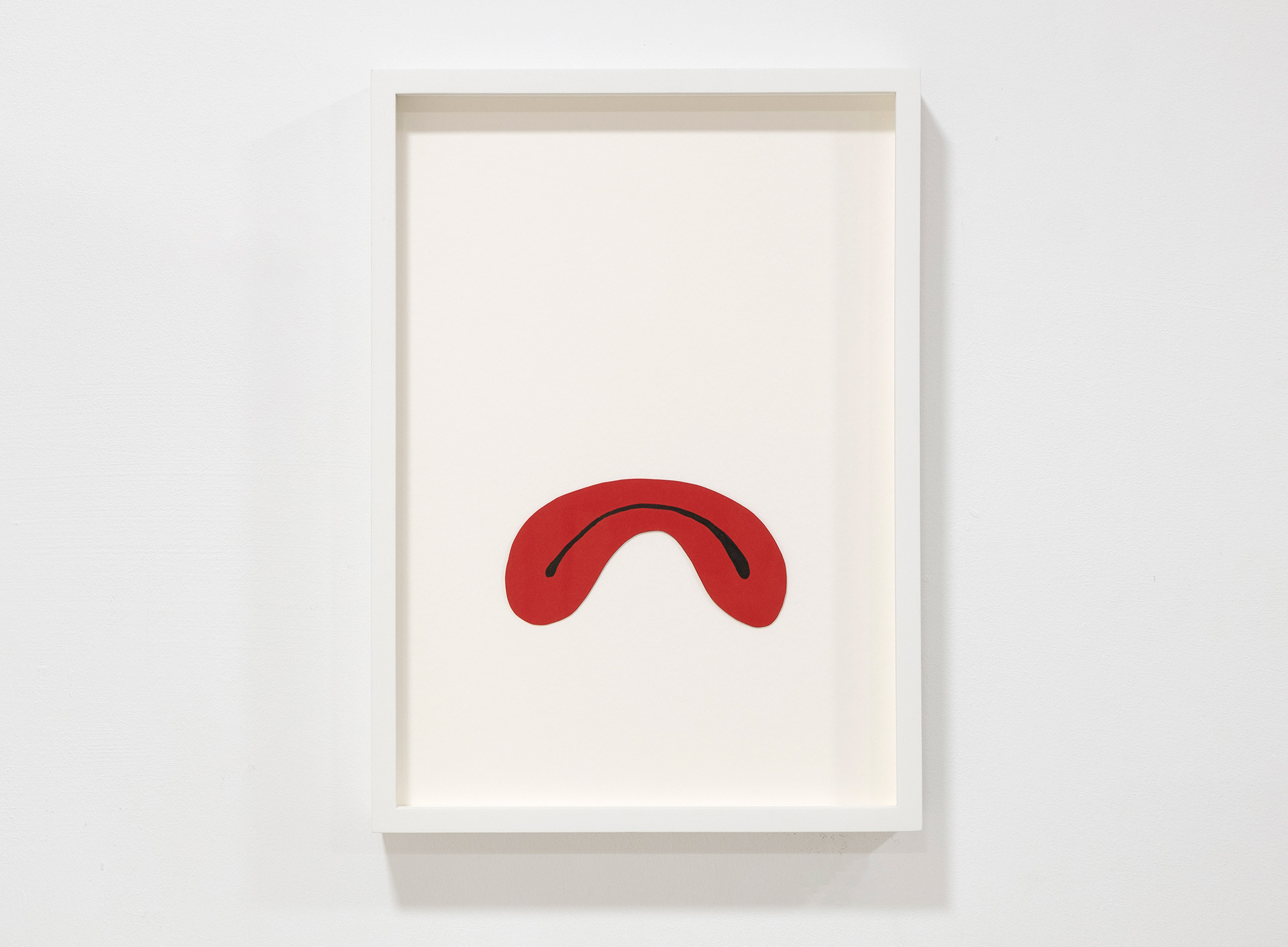 Emilia Bergmark, Sad Painting, 2022 Cut-paper. Custom white box frame. 22.3 x 31 x 3.3 cm (framed)