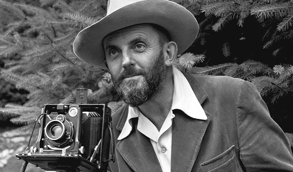 Ansel Adams met camera