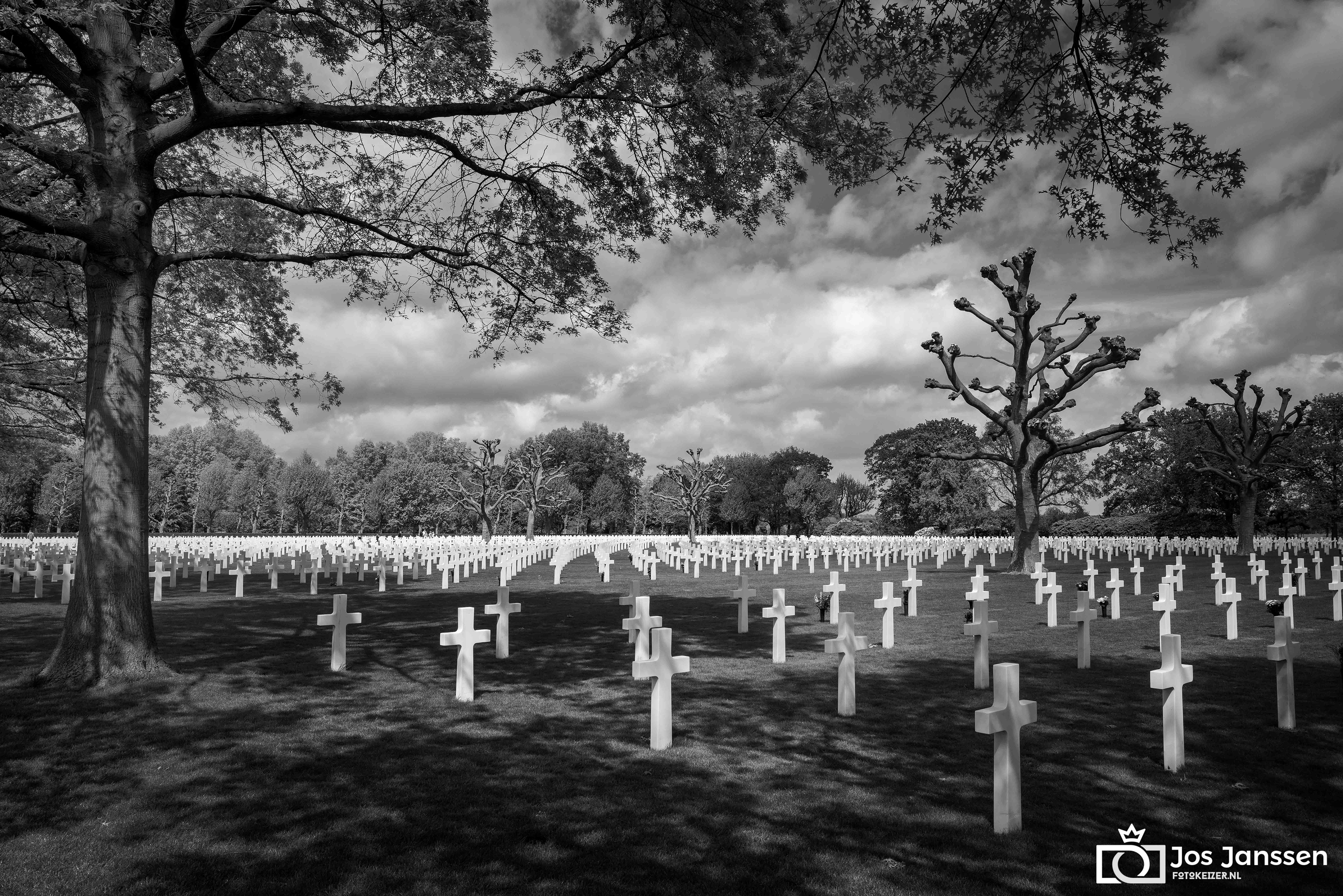Margraten, Amerikaans kerkhof (Leica Q2 Monochrome)