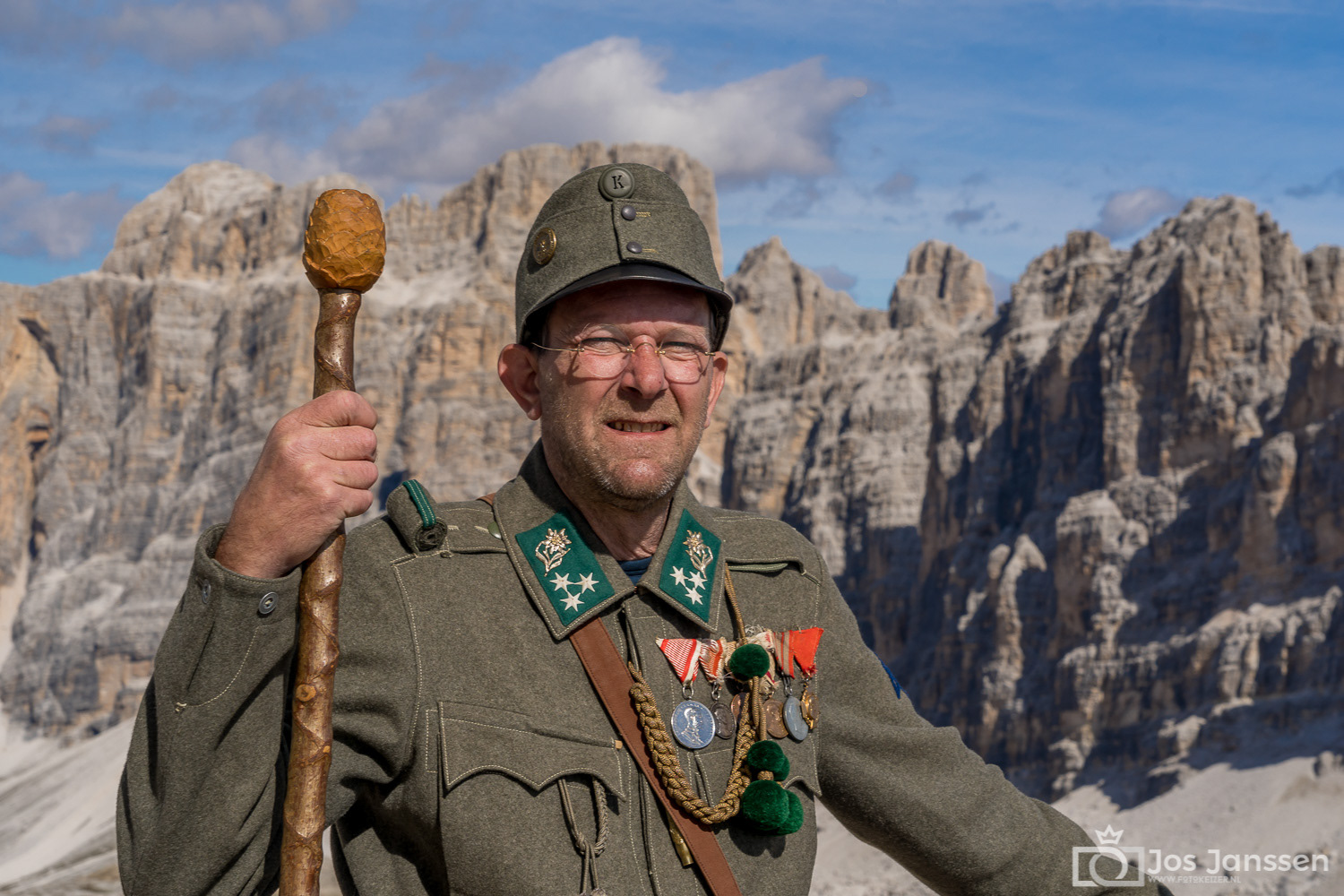 Soldaat figurant op de Lagazuoi (Sony A7III)