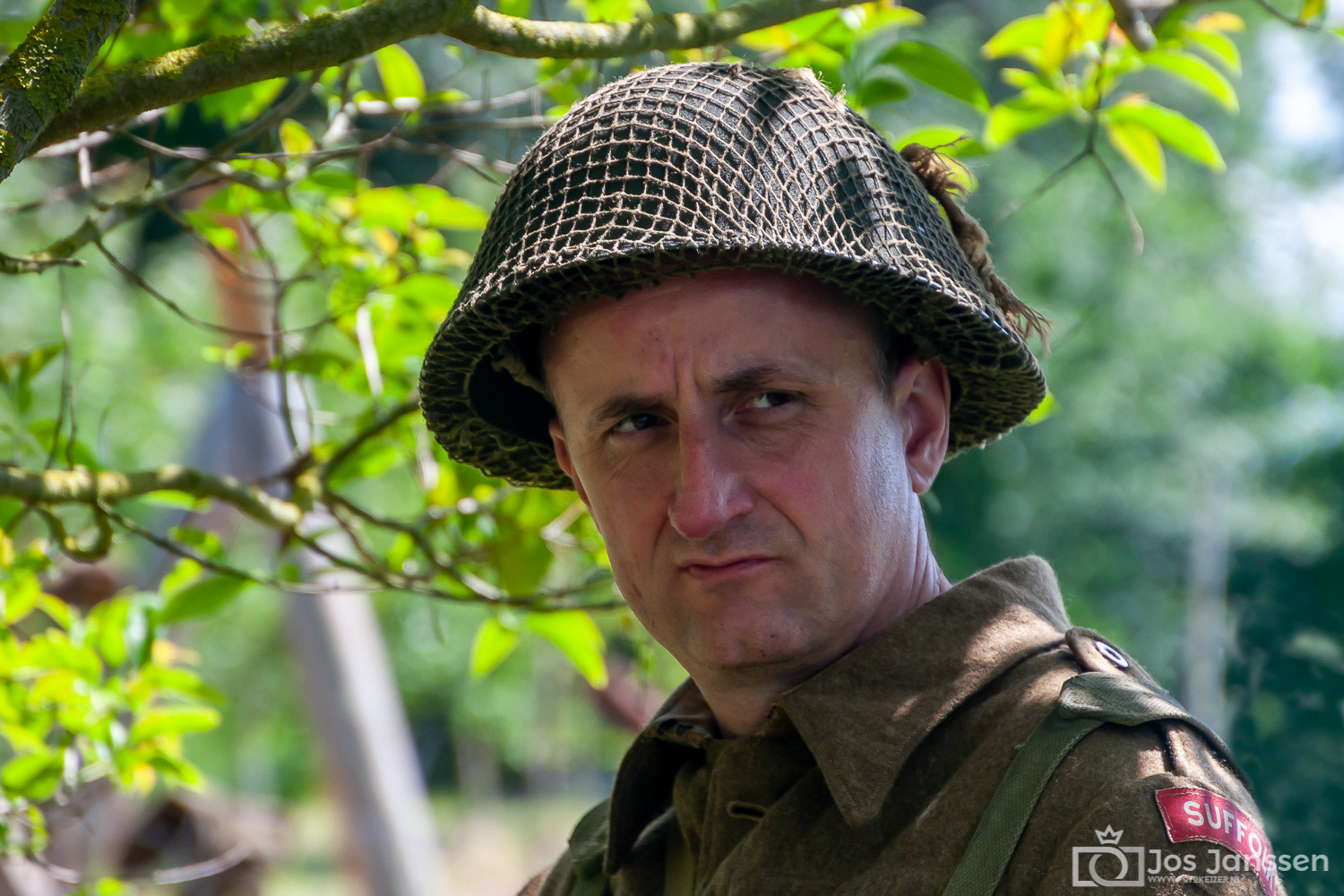 Soldaat figurant in Normandië (Canon 30D)