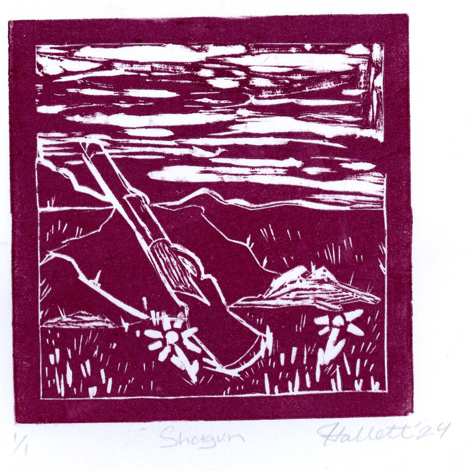 linocut, 4x4