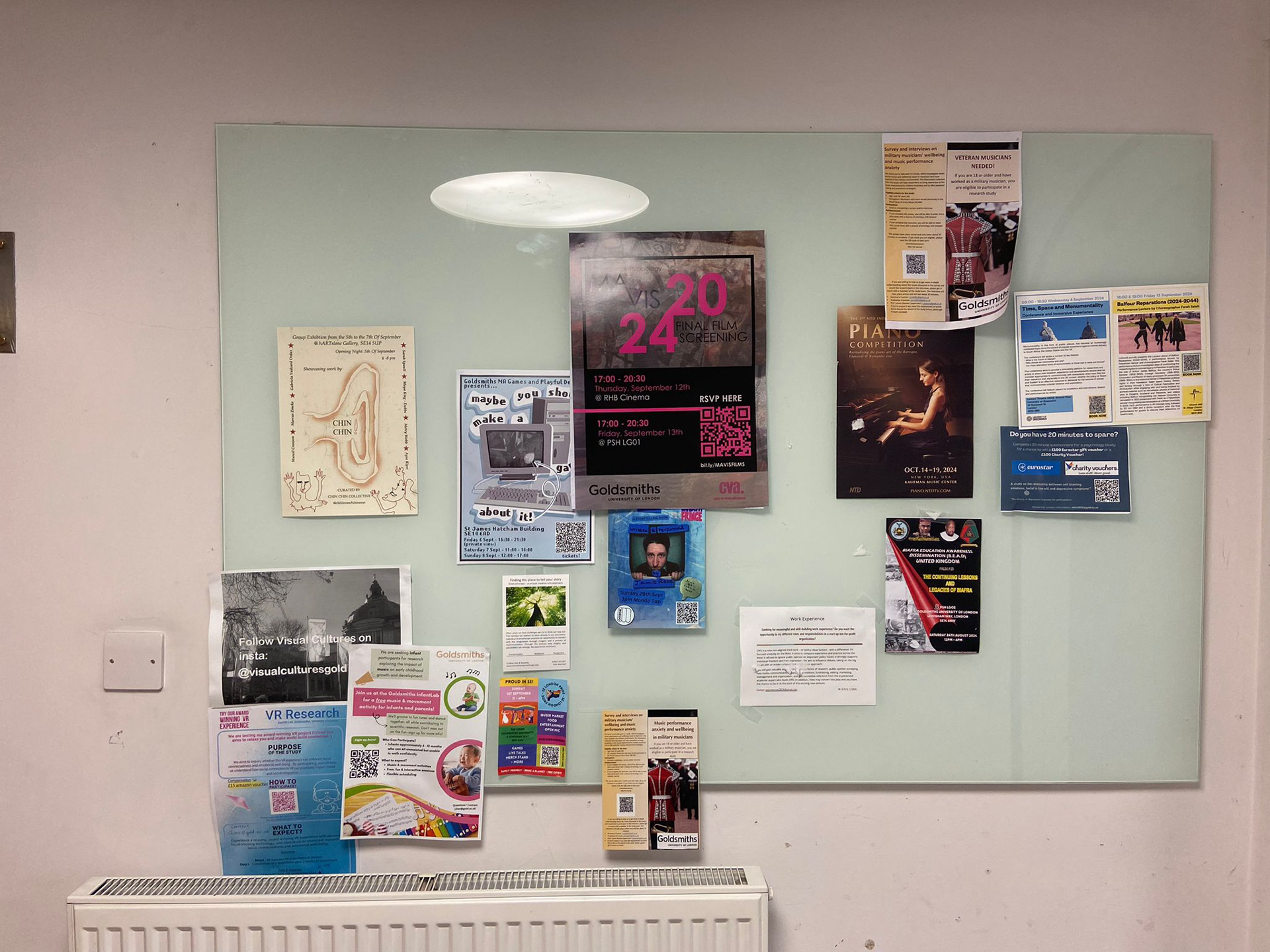 Flyer posted at Goldsmiths Campus