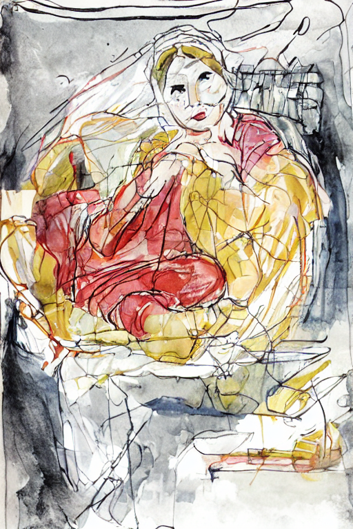 "Woman in a cafe"