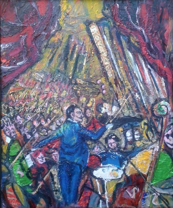 "Dictator with a cow and an omelette"