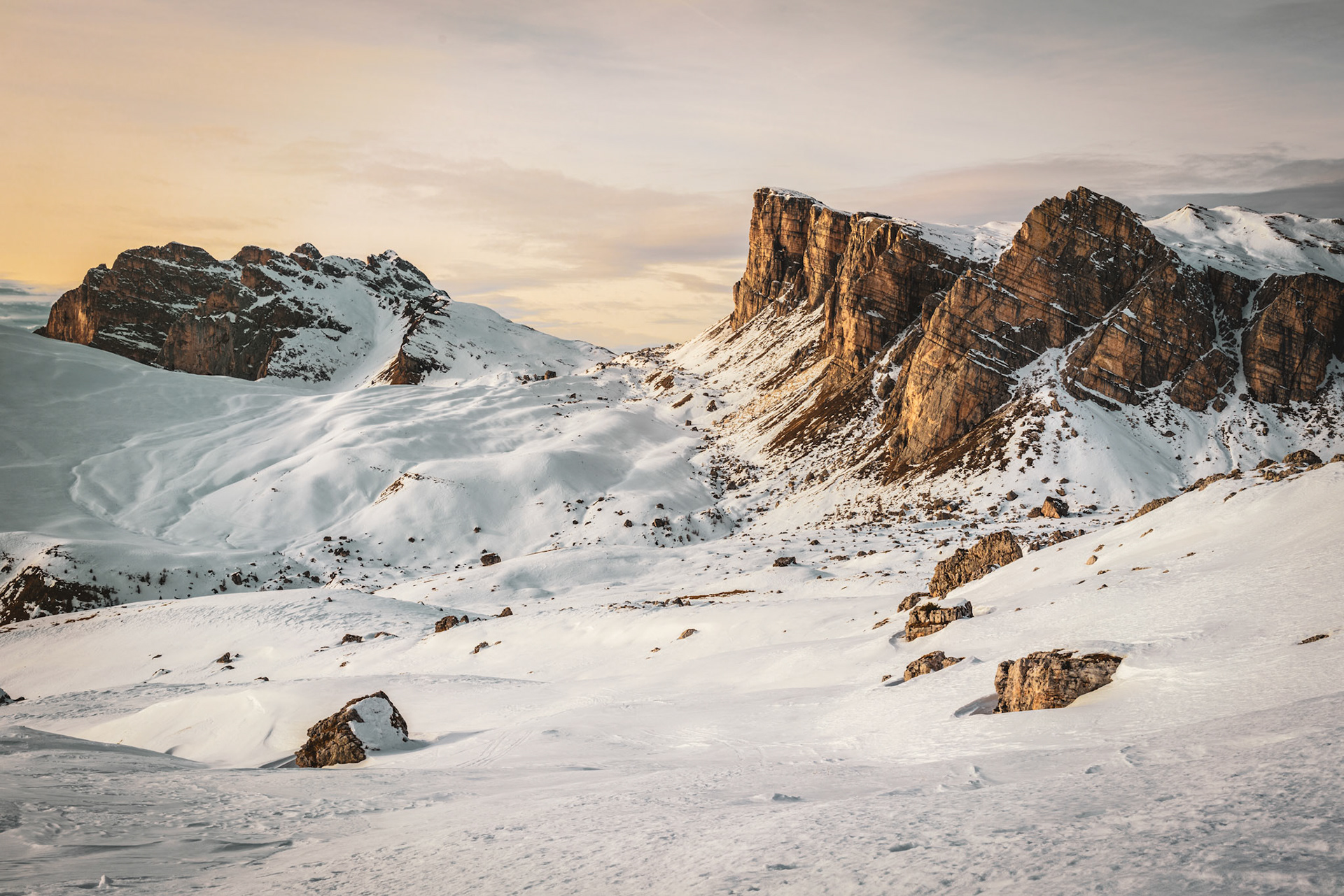Lastoi del Formin, Dolomites, Italy, in the lands of Mondeval
