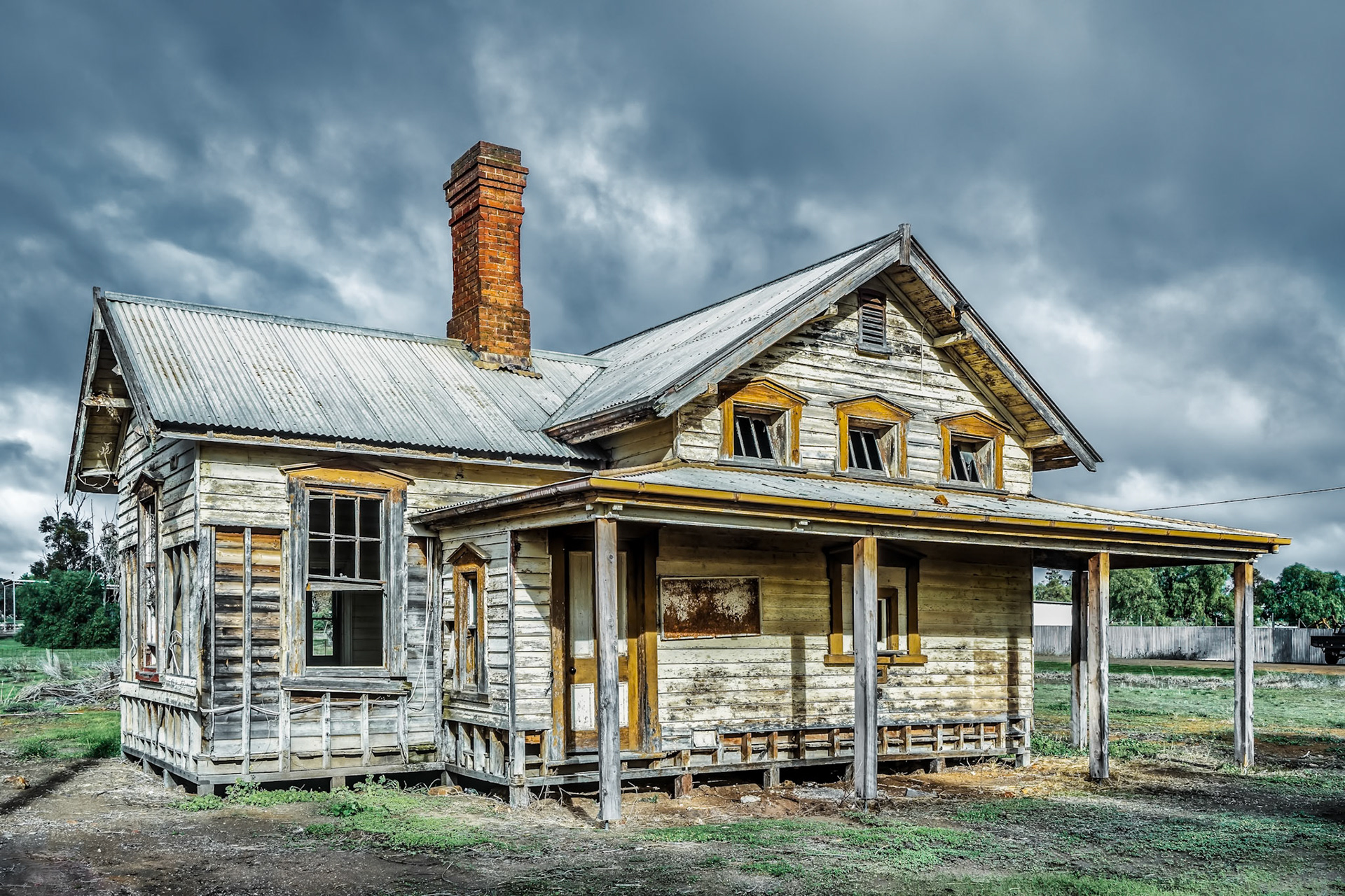 This old house was once a post office- now a delapidated ruin.
