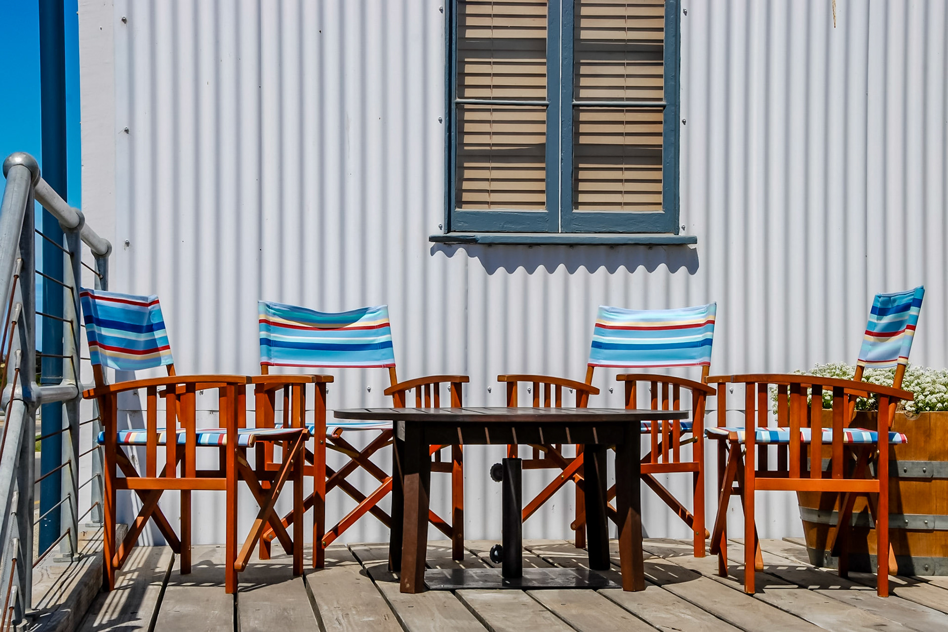 A great place to sit in the sun next to the Goolwa Jetty.