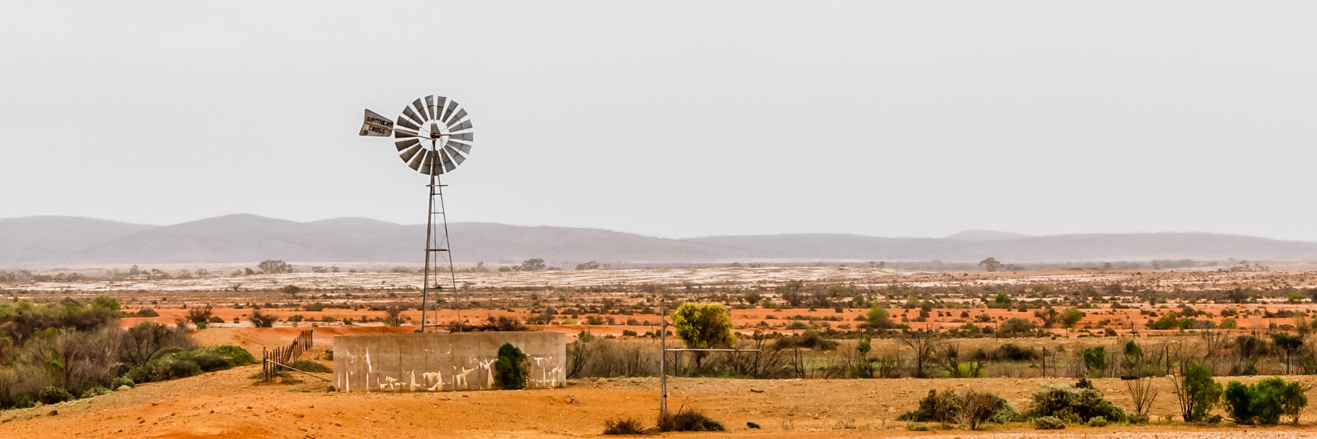 The archetypal Australian Southern Cross windmill.