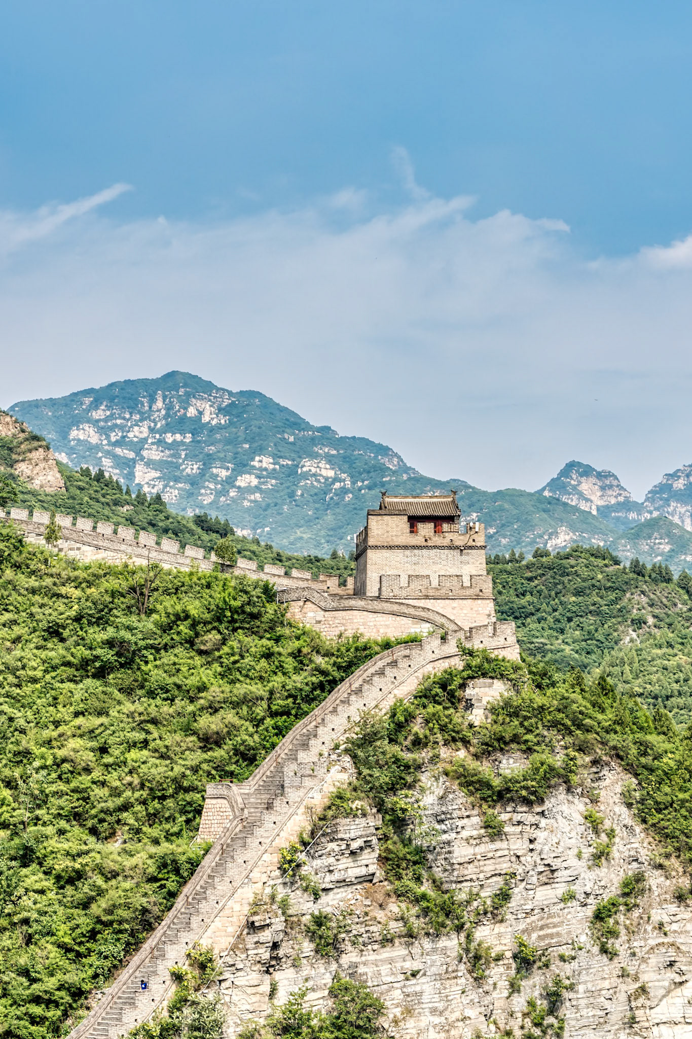 According to Wikipedia, the Great Wall of China is a series of fortifications that were built across the historical northern borders of ancient Chinese states and Imperial China as protection against various nomadic groups from the Eurasian Steppe.