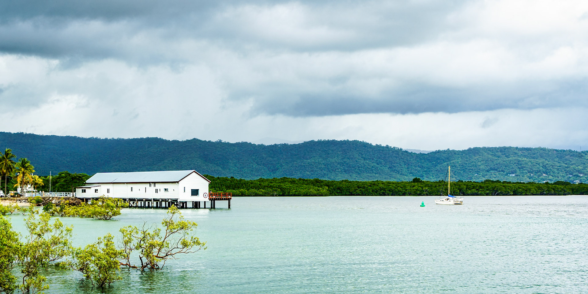 This wharf at Port Douglas was built in 1905 and originally was used to load sugar for export. It remained in use until the 1950s and has, since that time, had a variety of uses, including a resaurant and function venue.