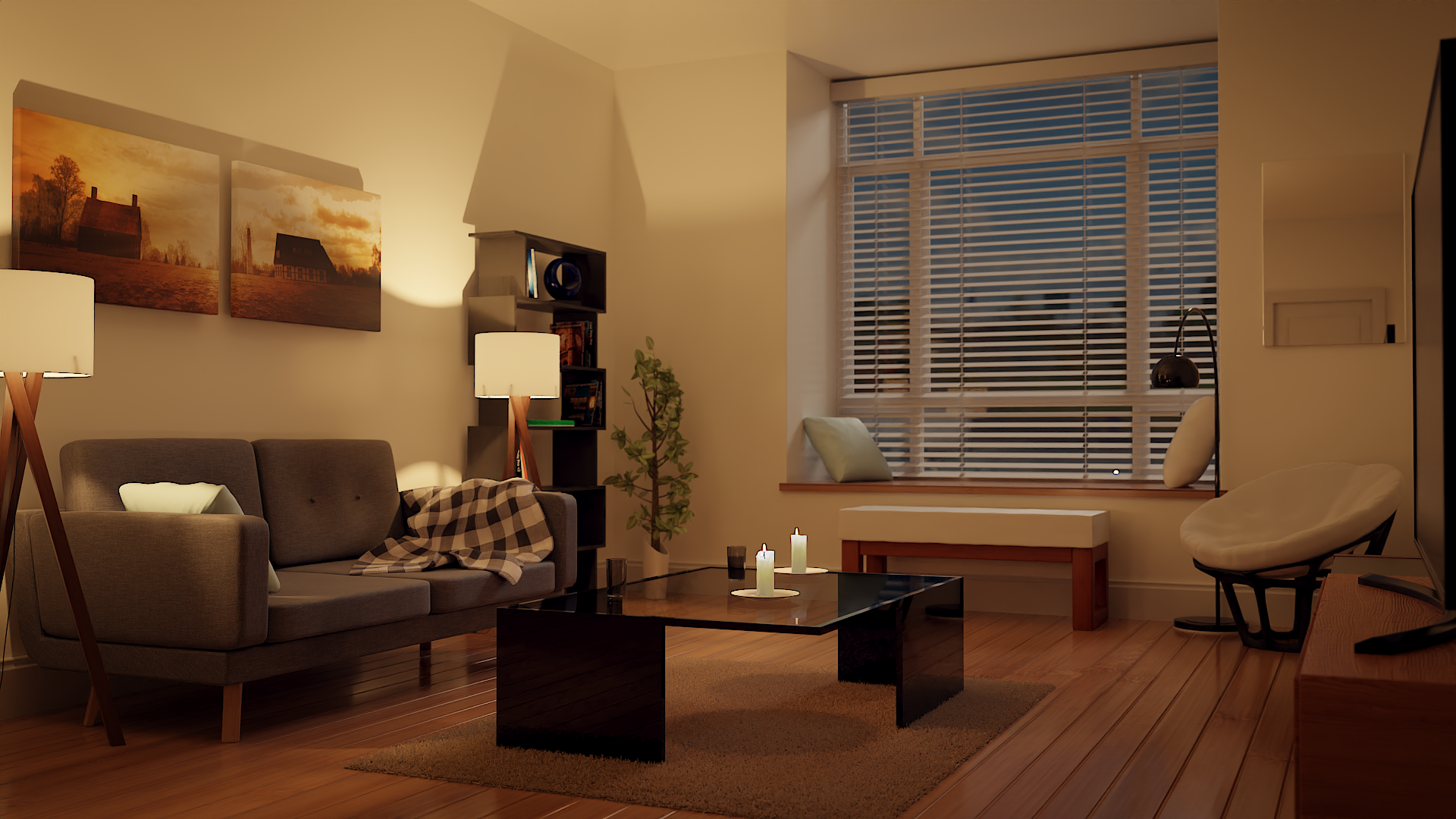 CGI - Living Room (Night)