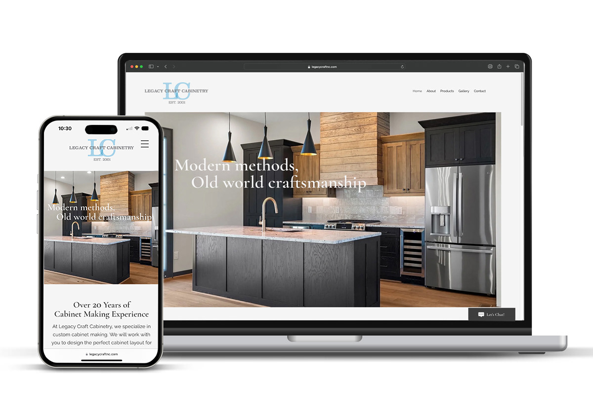 Website Redesign - Legacy Craft Cabinetry