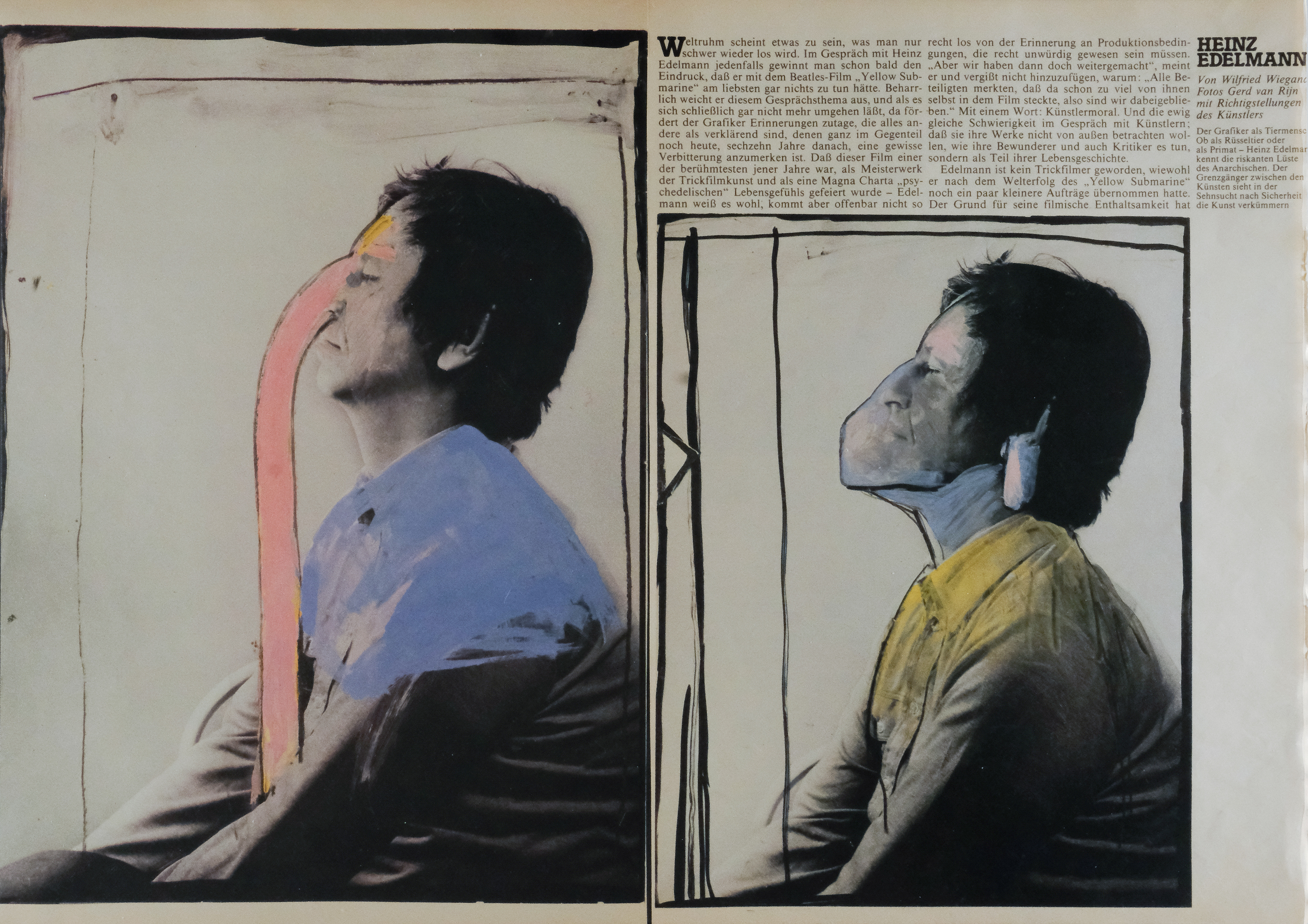 Heinz Edelmann für FAZ Magazin, Köln 1984