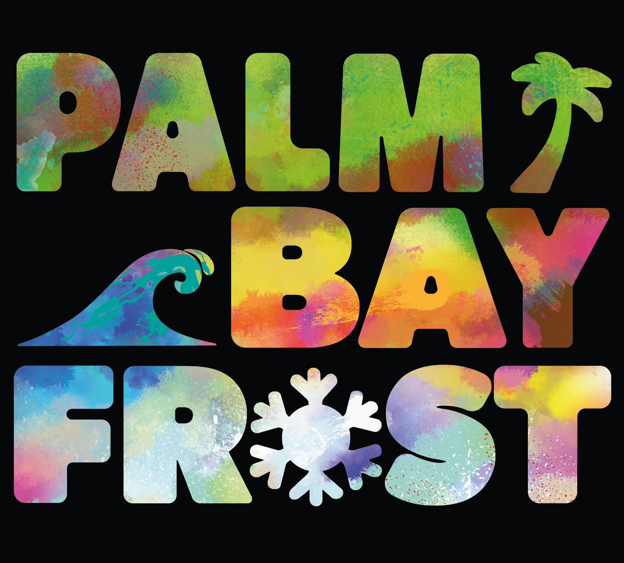 Typography, colour concept.