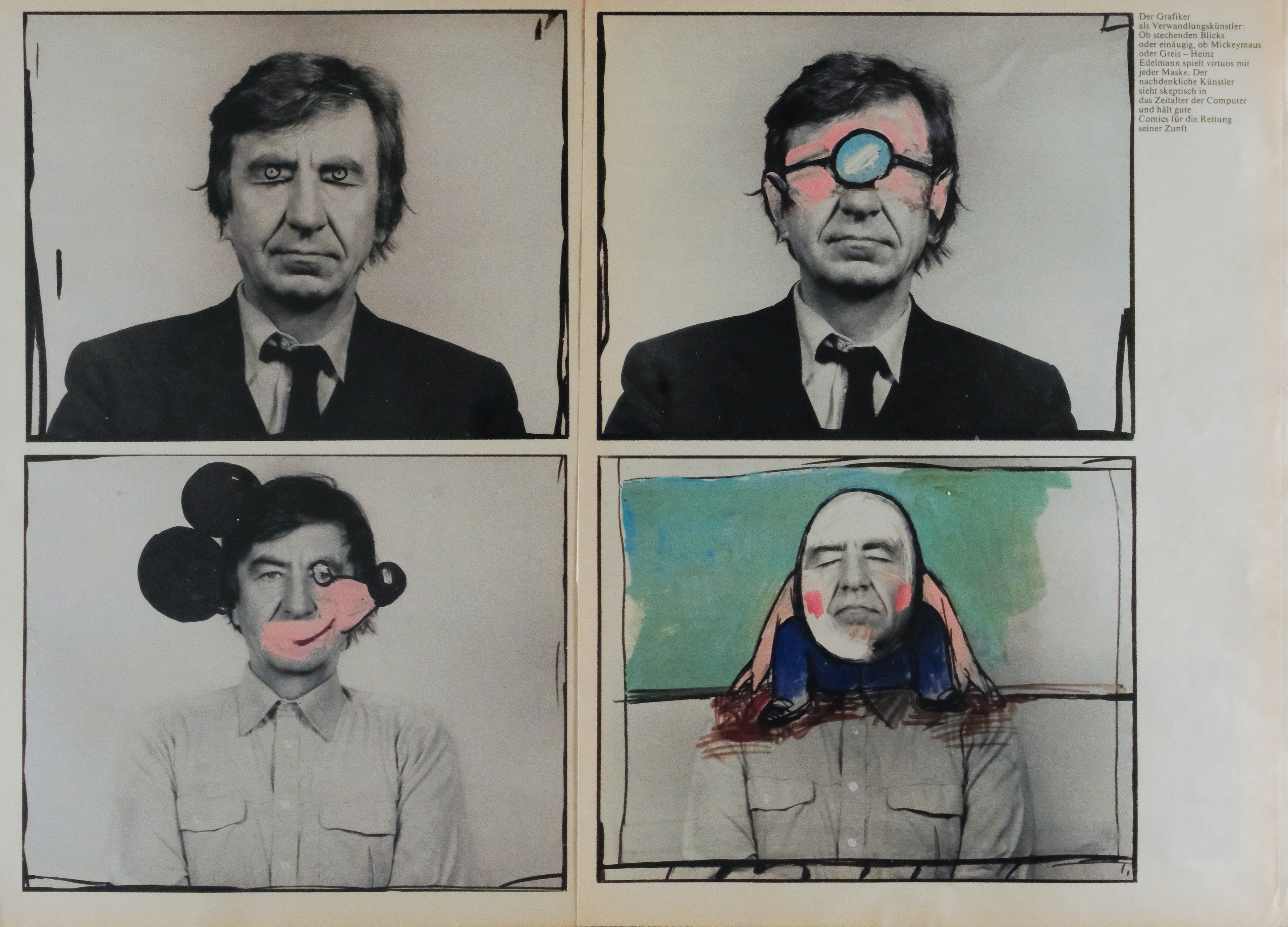 Heinz Edelmann für FAZ Magazin, Köln 1984