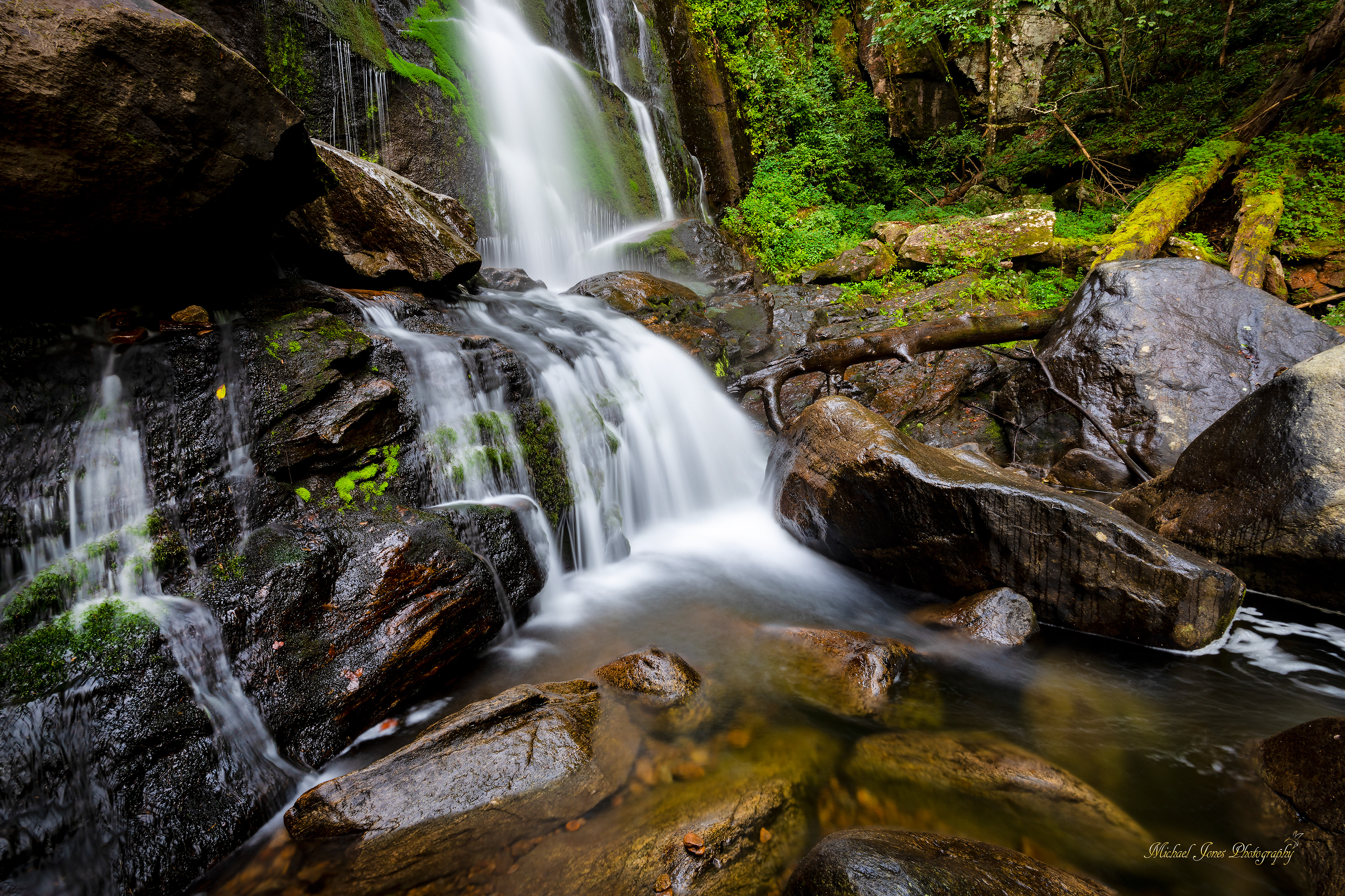 High Shoals Falls (Detail) - South Mountain State Park, NC
