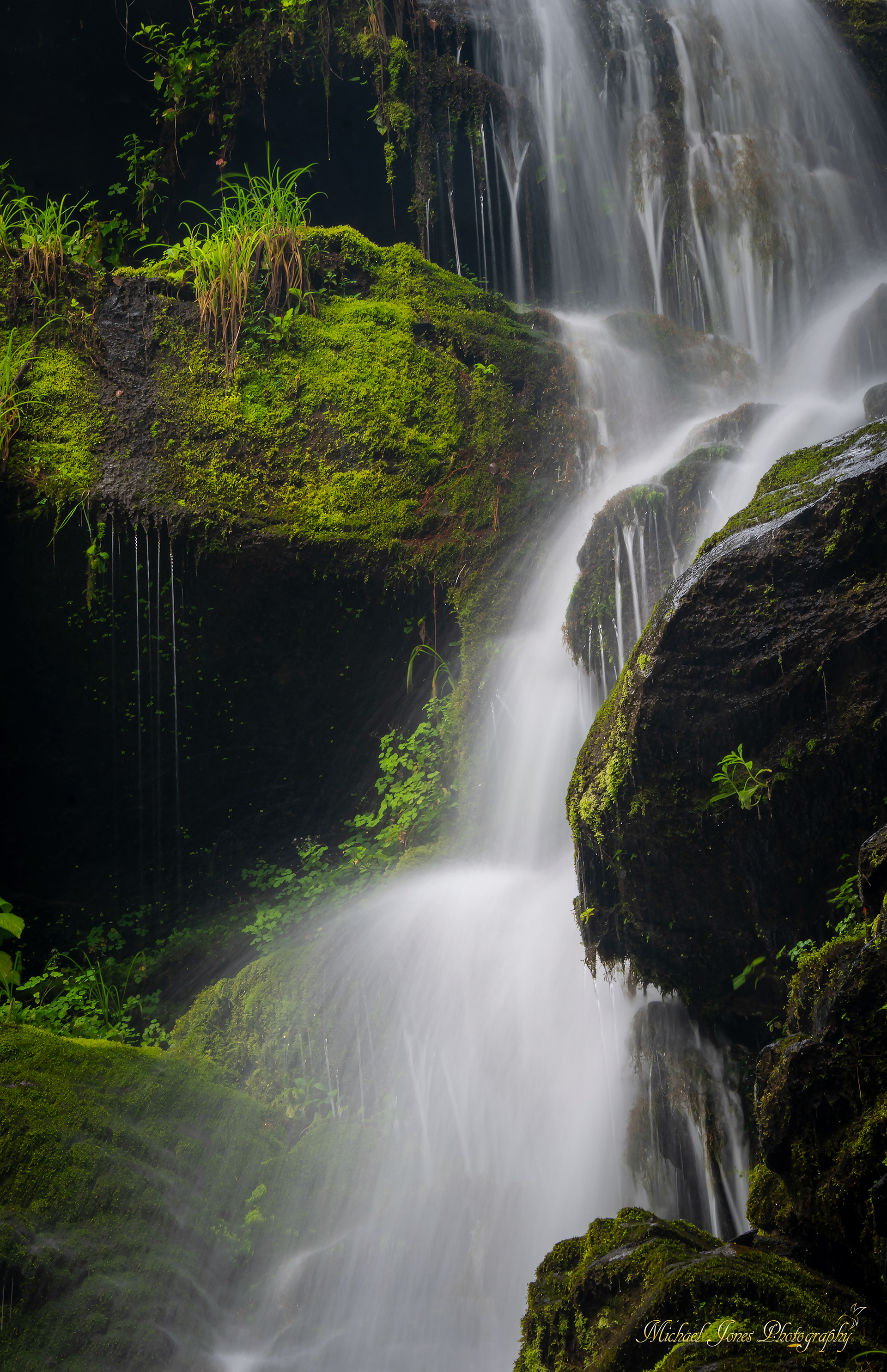 Water and Rock - Upper catawba Falls - Pisgah National Forest, NC