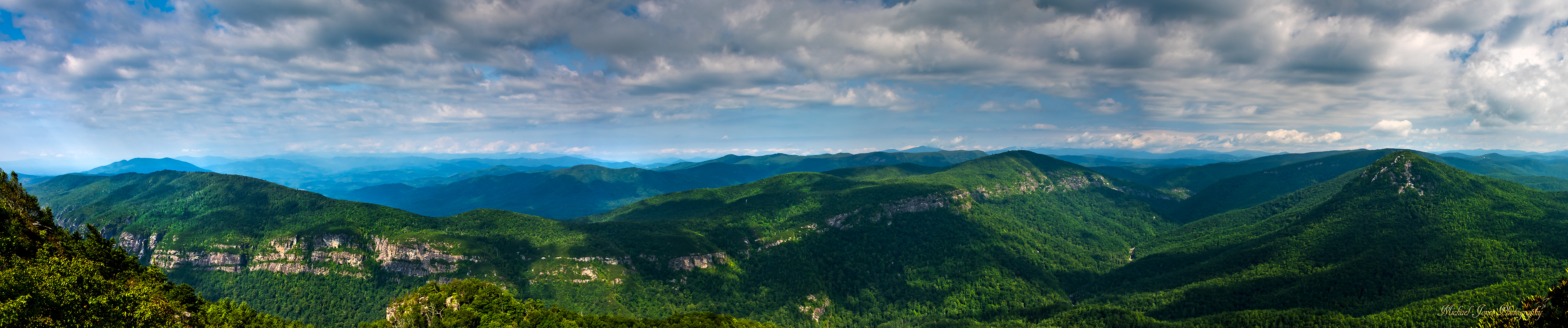 Linville Gorge Panorama - Linville Gorge, NC